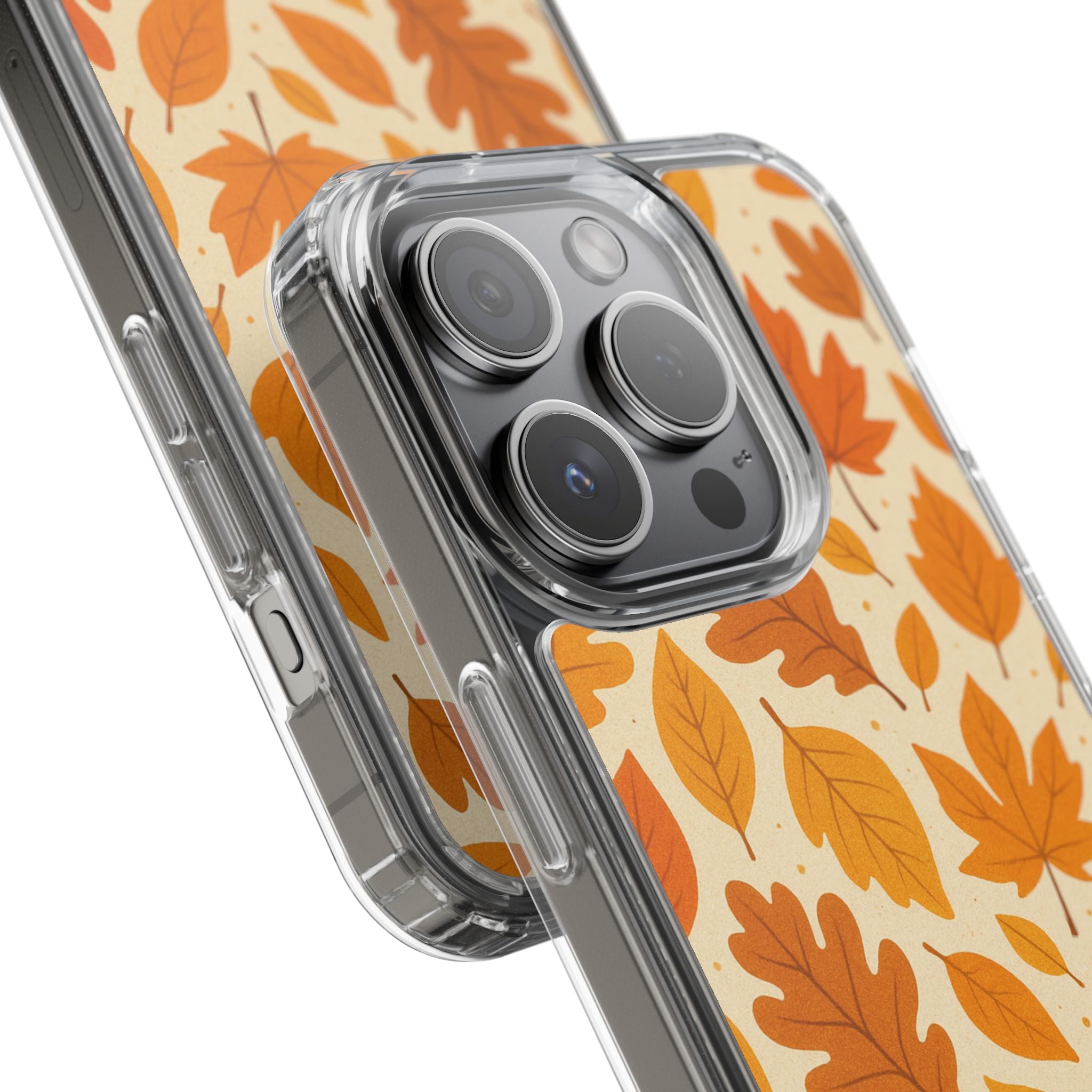 Autumn-Inspired Clear Phone Case | Fall Leaves Design | iPhone, Samsung, Seasonal Gift, Nature Lovers, Phone Accessory