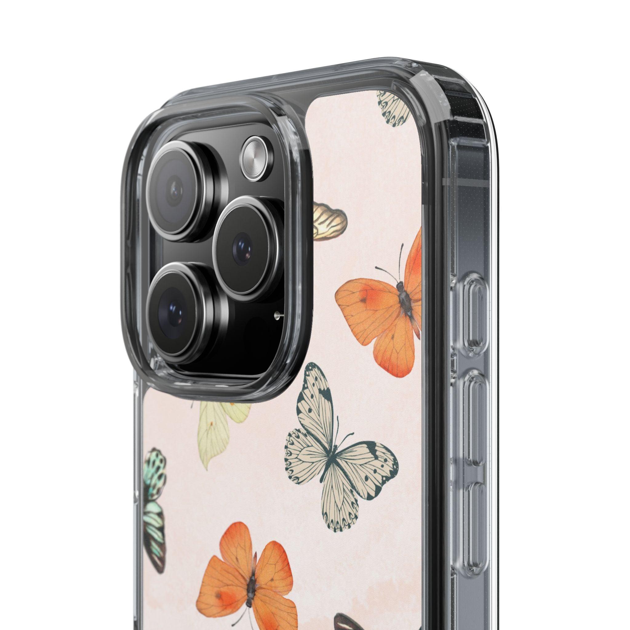 Butterfly Pattern Aesthetic Phone Case – Slim Lightweight Protective Cover, Cute Colorful Design for Women & Girls