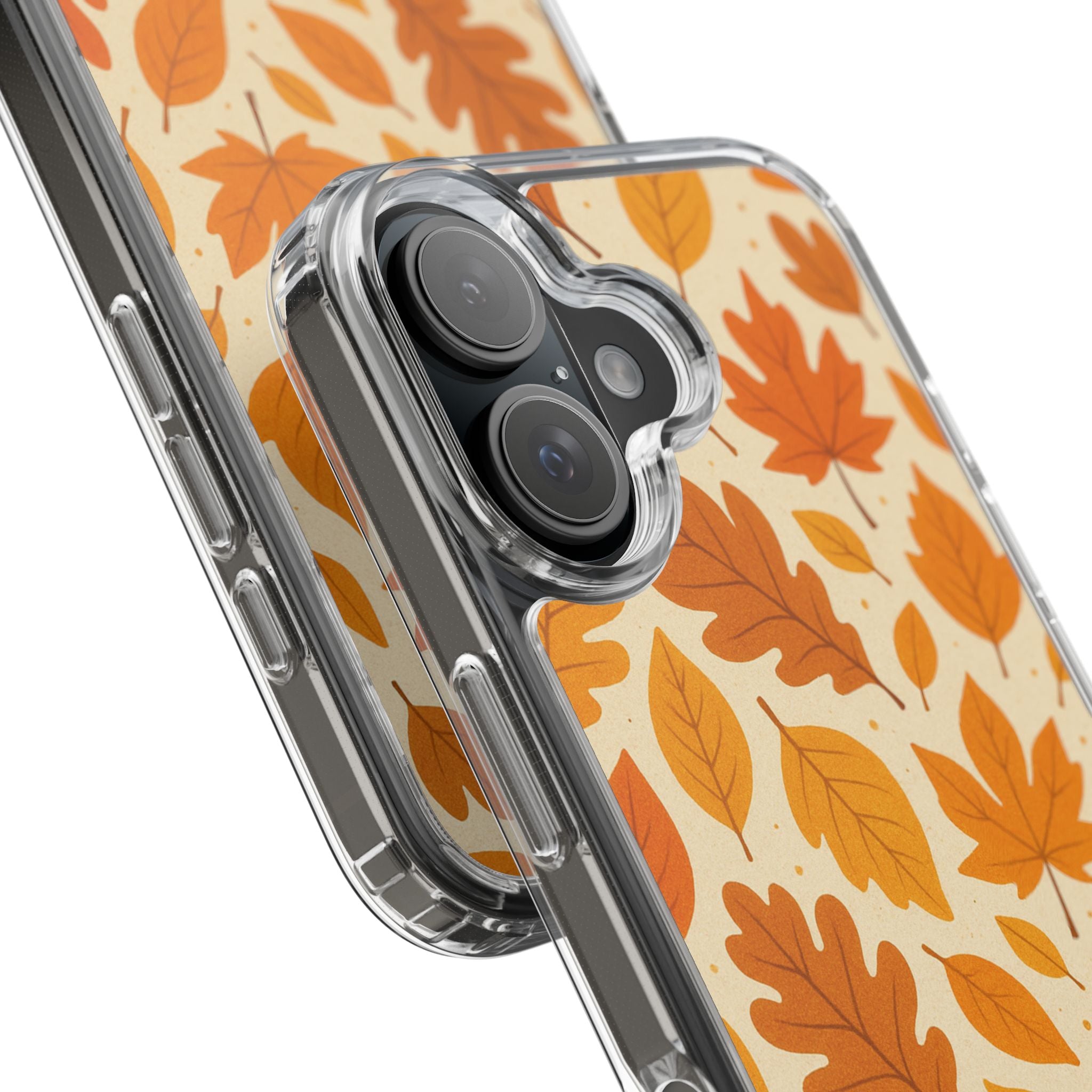 Autumn-Inspired Clear Phone Case | Fall Leaves Design | iPhone, Samsung, Seasonal Gift, Nature Lovers, Phone Accessory