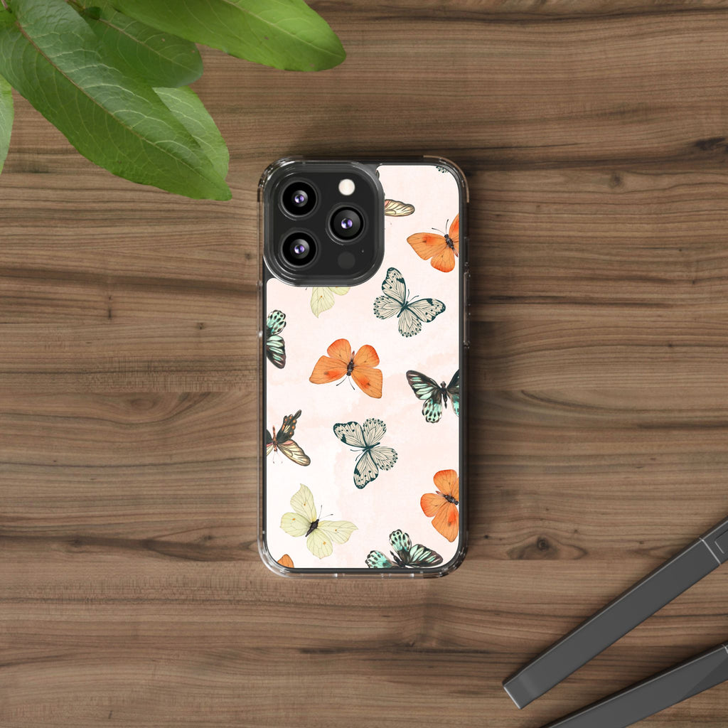 Butterfly Pattern Aesthetic Phone Case – Slim Lightweight Protective Cover, Cute Colorful Design for Women & Girls