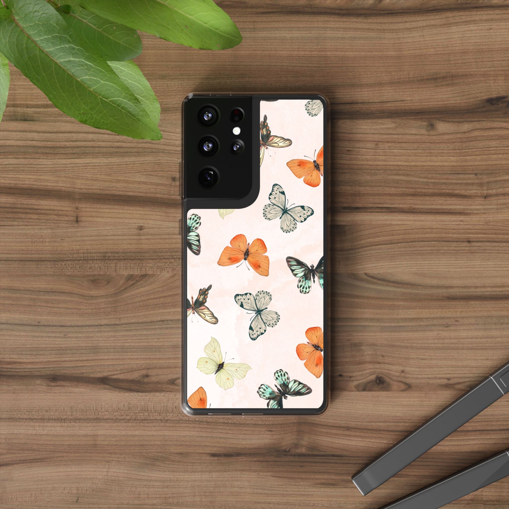 Butterfly Pattern Aesthetic Phone Case – Slim Lightweight Protective Cover, Cute Colorful Design for Women & Girls