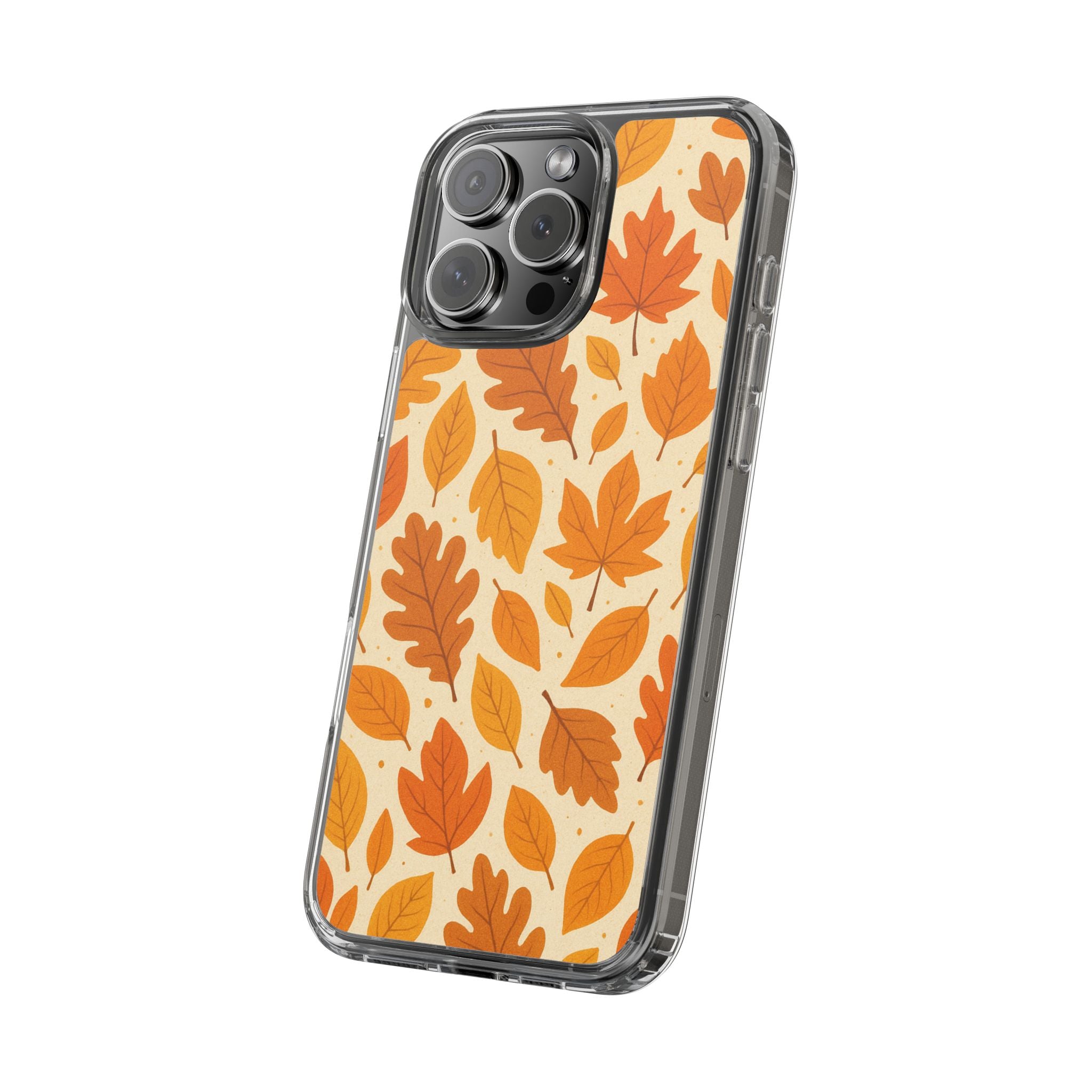 Autumn-Inspired Clear Phone Case | Fall Leaves Design | iPhone, Samsung, Seasonal Gift, Nature Lovers, Phone Accessory