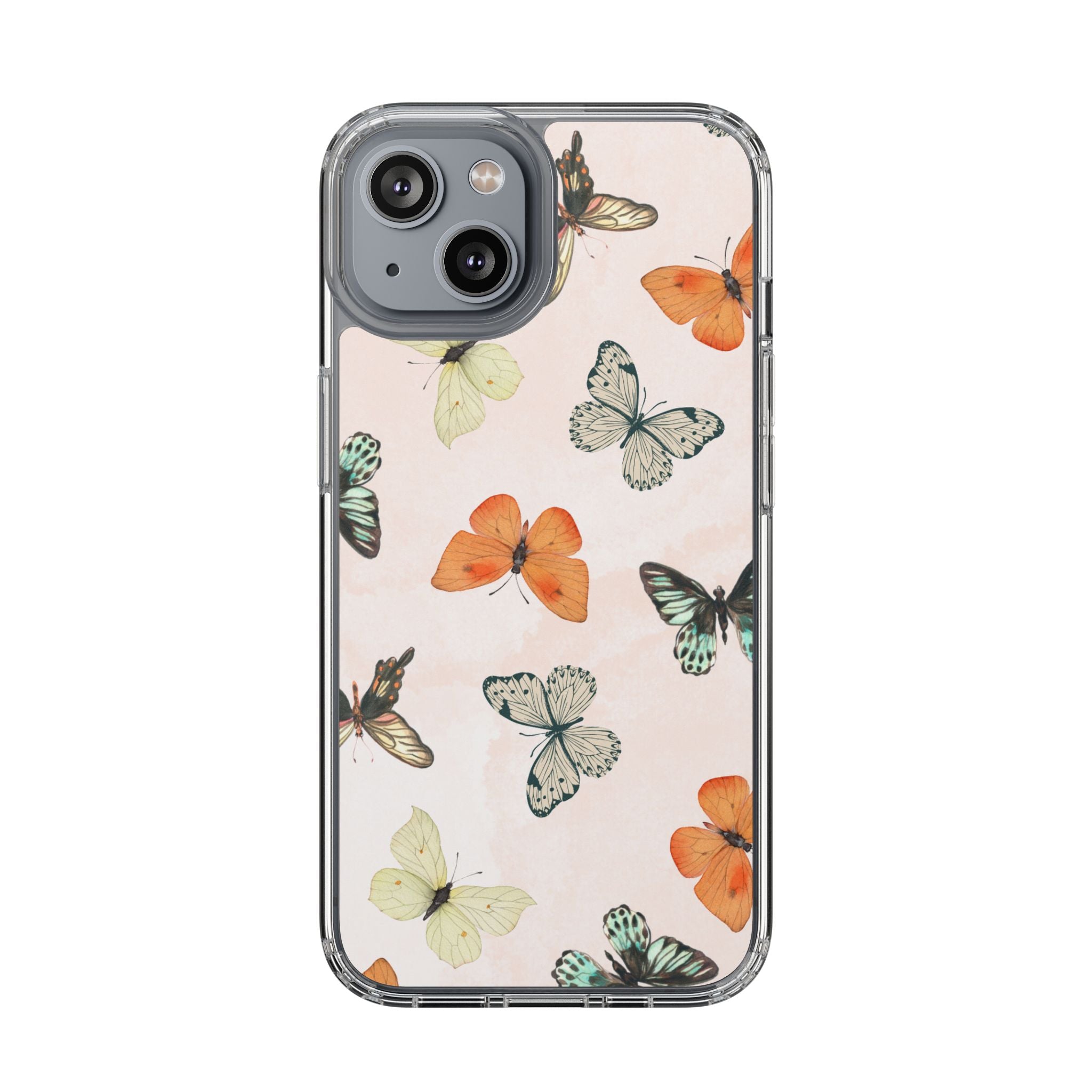 Butterfly Pattern Aesthetic Phone Case – Slim Lightweight Protective Cover, Cute Colorful Design for Women & Girls