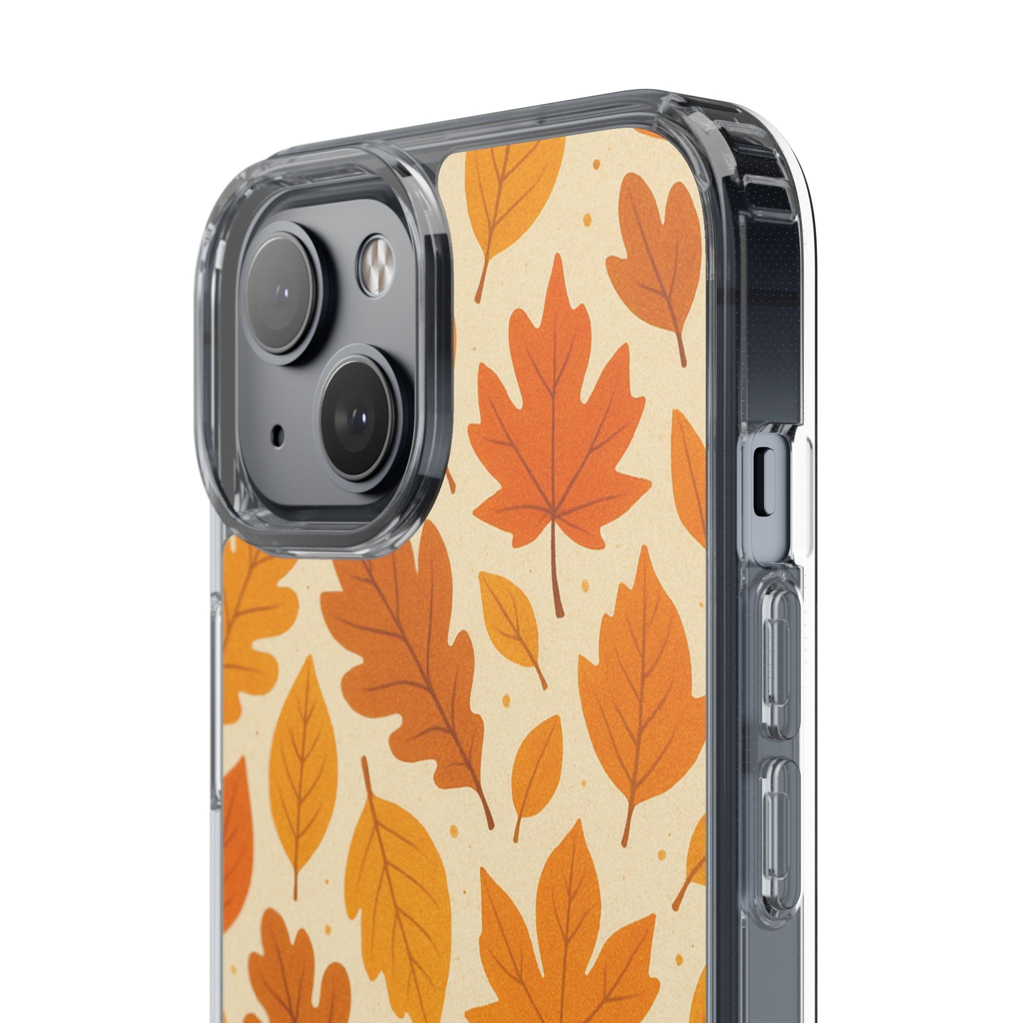 Autumn-Inspired Clear Phone Case | Fall Leaves Design | iPhone, Samsung, Seasonal Gift, Nature Lovers, Phone Accessory