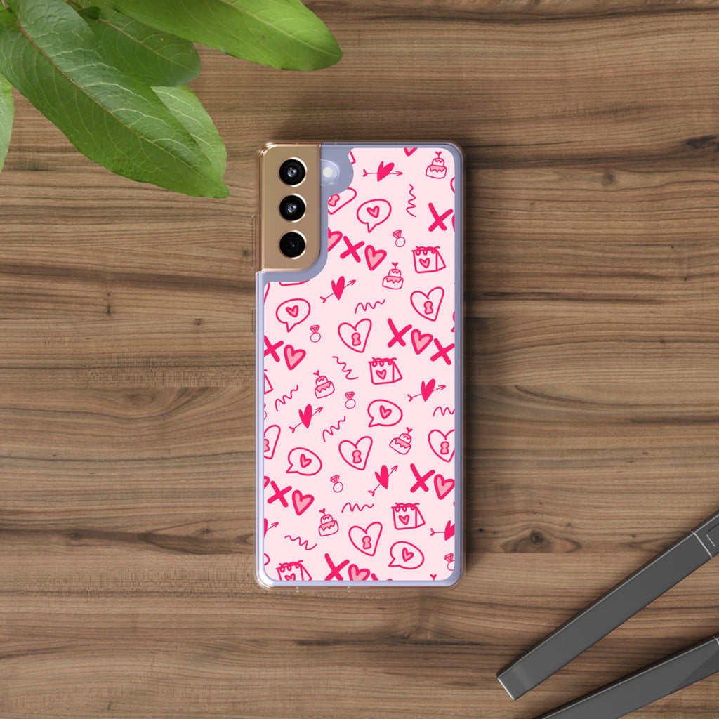 Pretty Pink Aesthetic Phone Case – Cute Protective Cover, Kawaii Shockproof Design for iPhone & Samsung