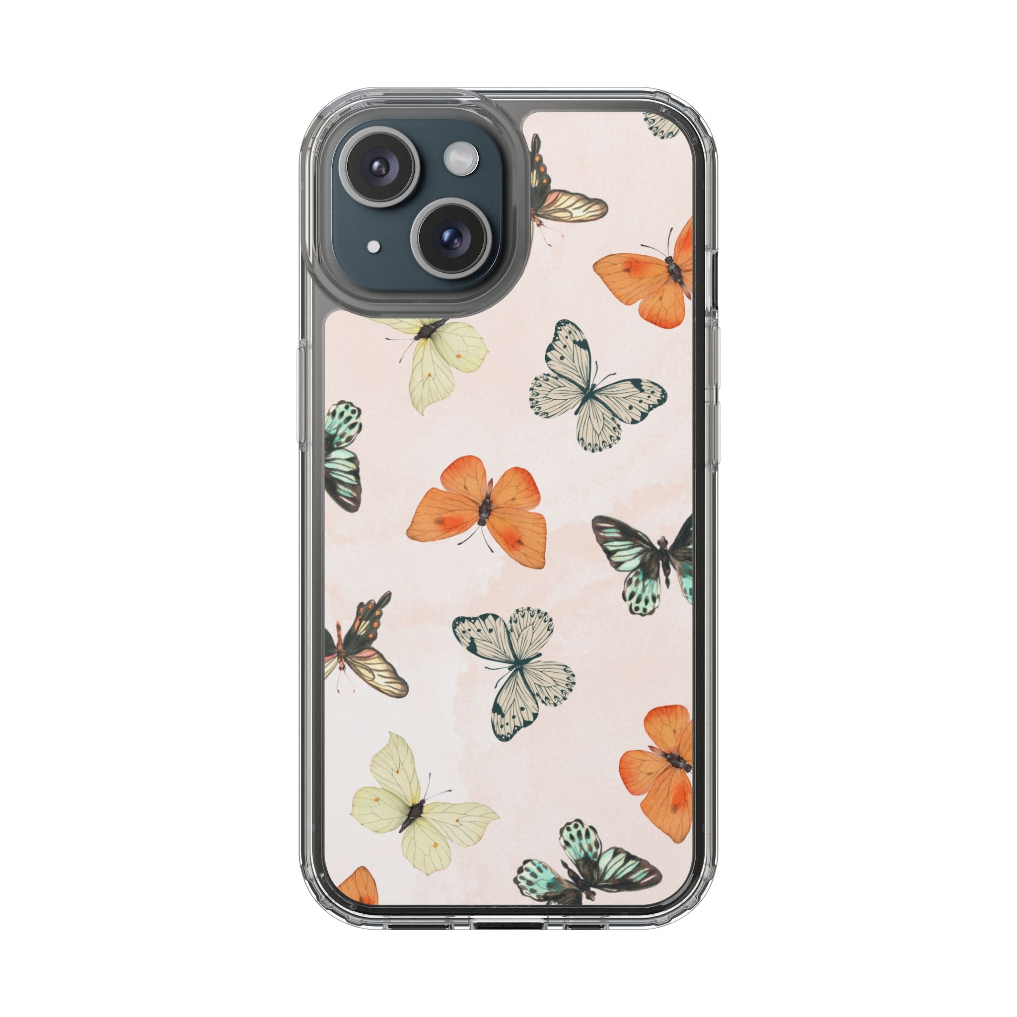Butterfly Pattern Aesthetic Phone Case – Slim Lightweight Protective Cover, Cute Colorful Design for Women & Girls