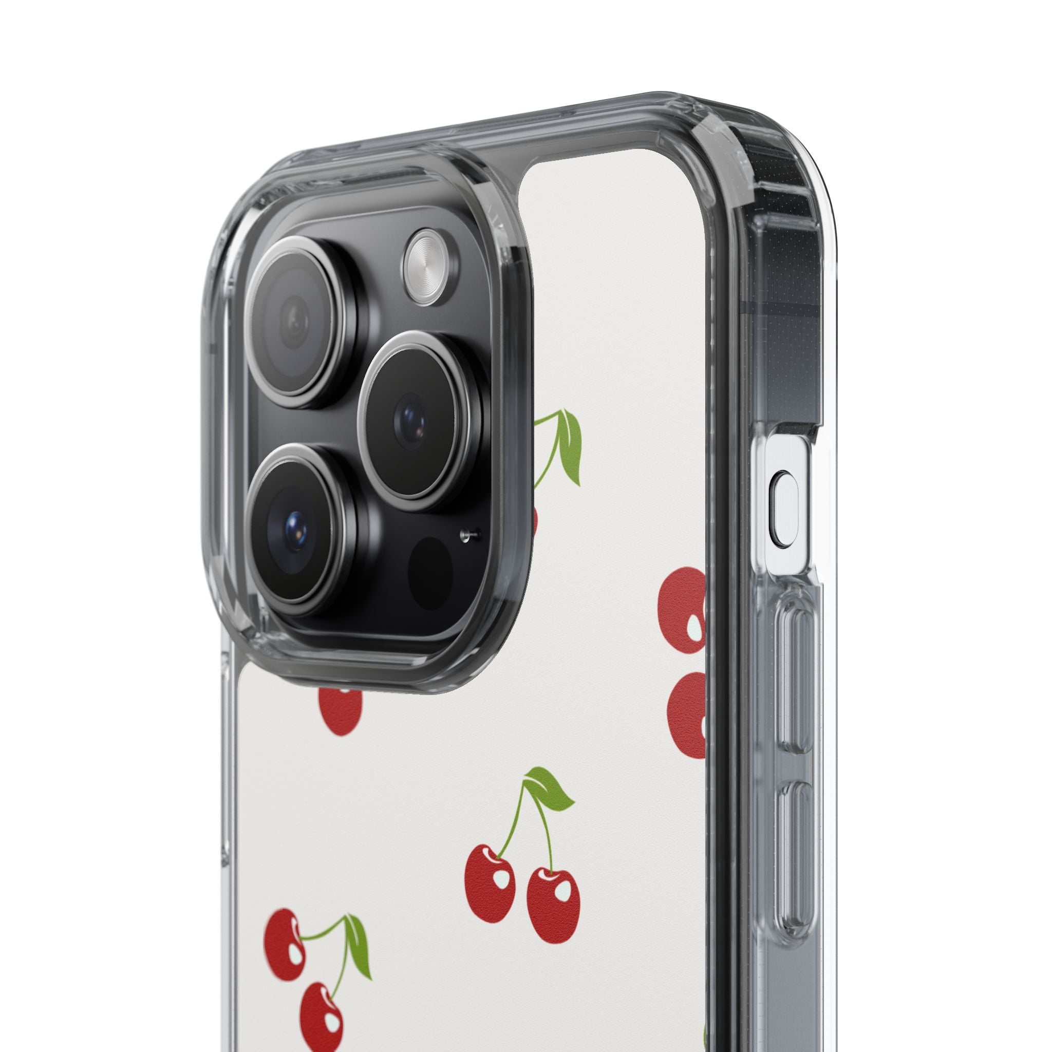 Cute Cherry Pattern Phone Case – Kawaii Red Fruit Design, Slim Protective Cover for iPhone & Samsung