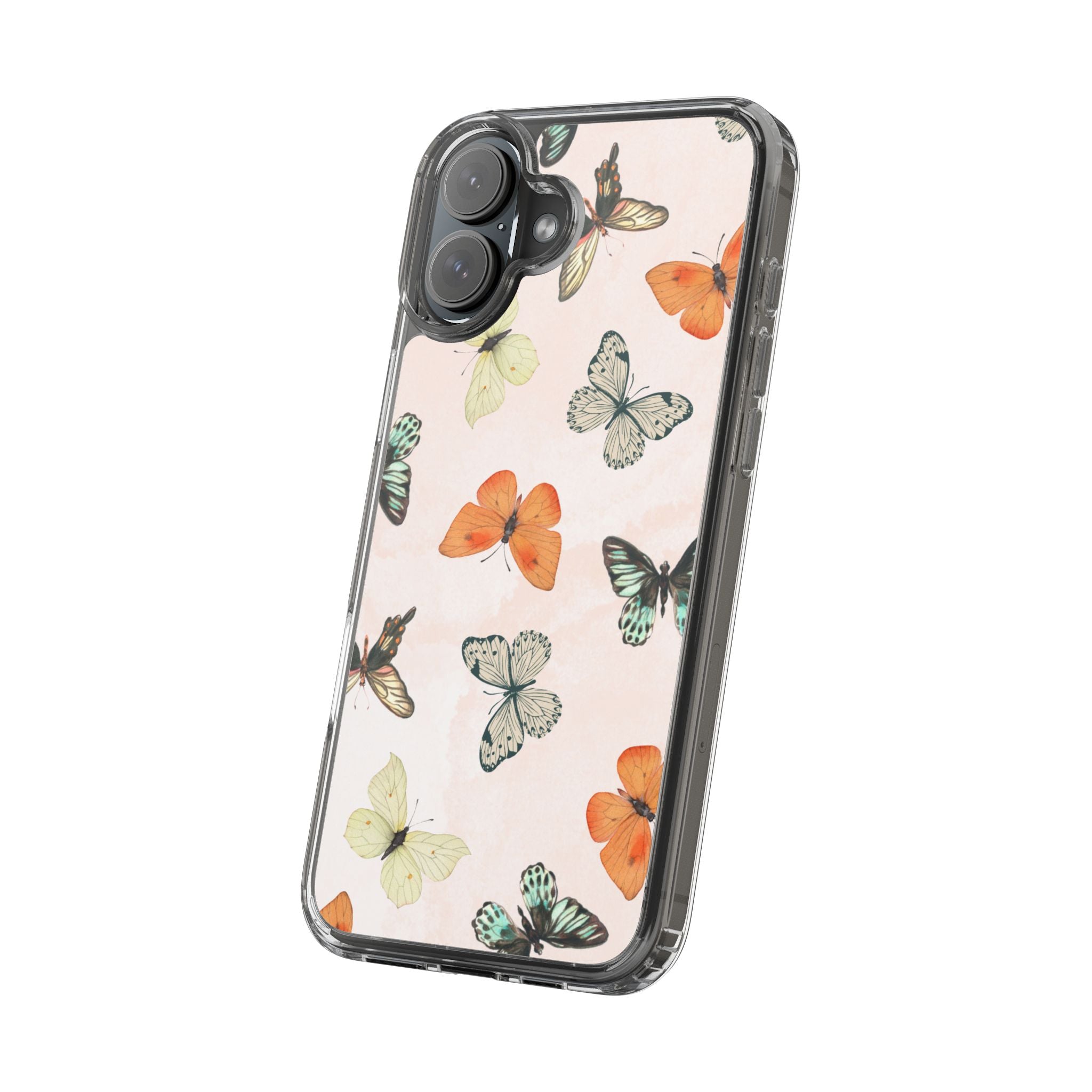 Butterfly Pattern Aesthetic Phone Case – Slim Lightweight Protective Cover, Cute Colorful Design for Women & Girls