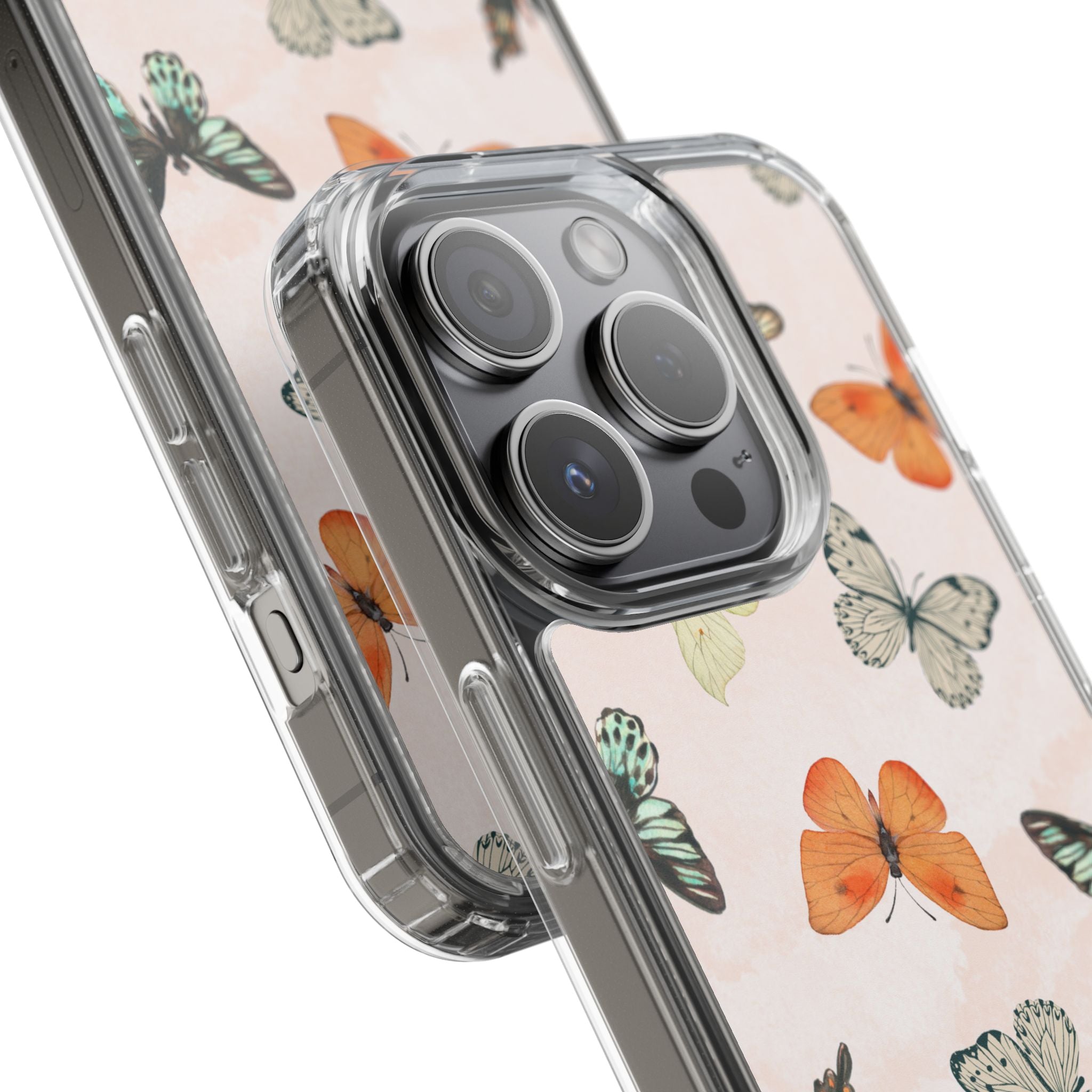 Butterfly Pattern Aesthetic Phone Case – Slim Lightweight Protective Cover, Cute Colorful Design for Women & Girls