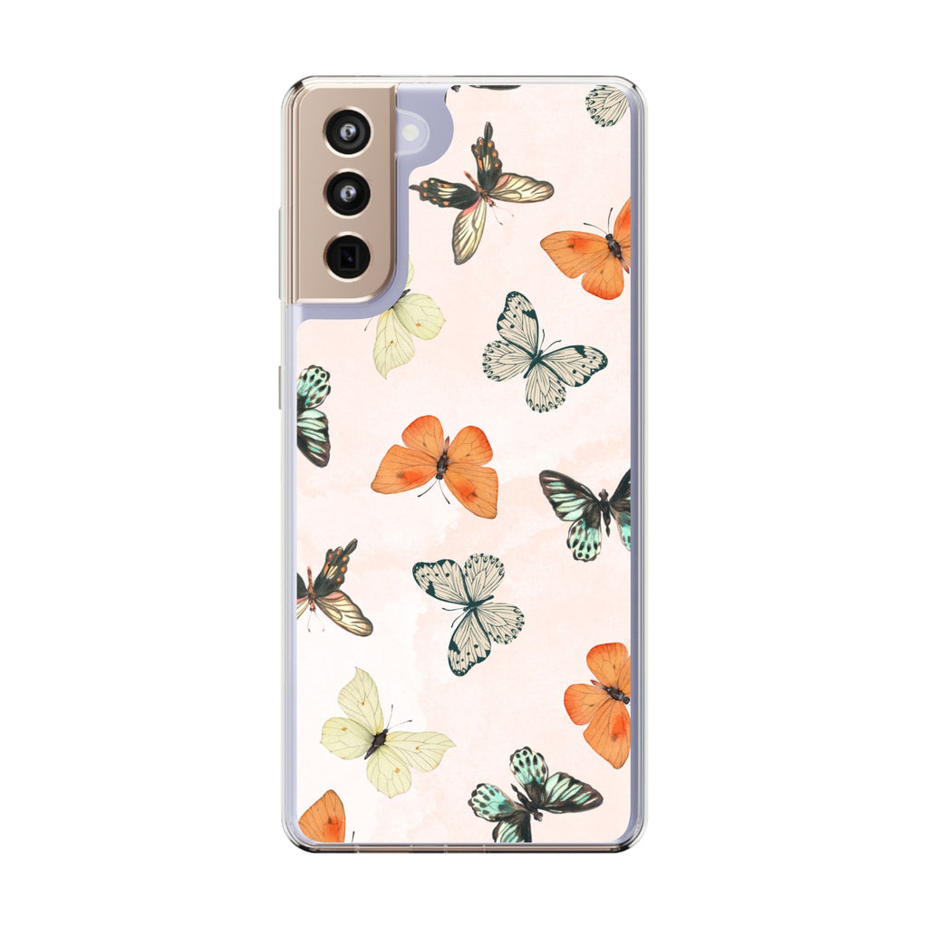Butterfly Pattern Aesthetic Phone Case – Slim Lightweight Protective Cover, Cute Colorful Design for Women & Girls