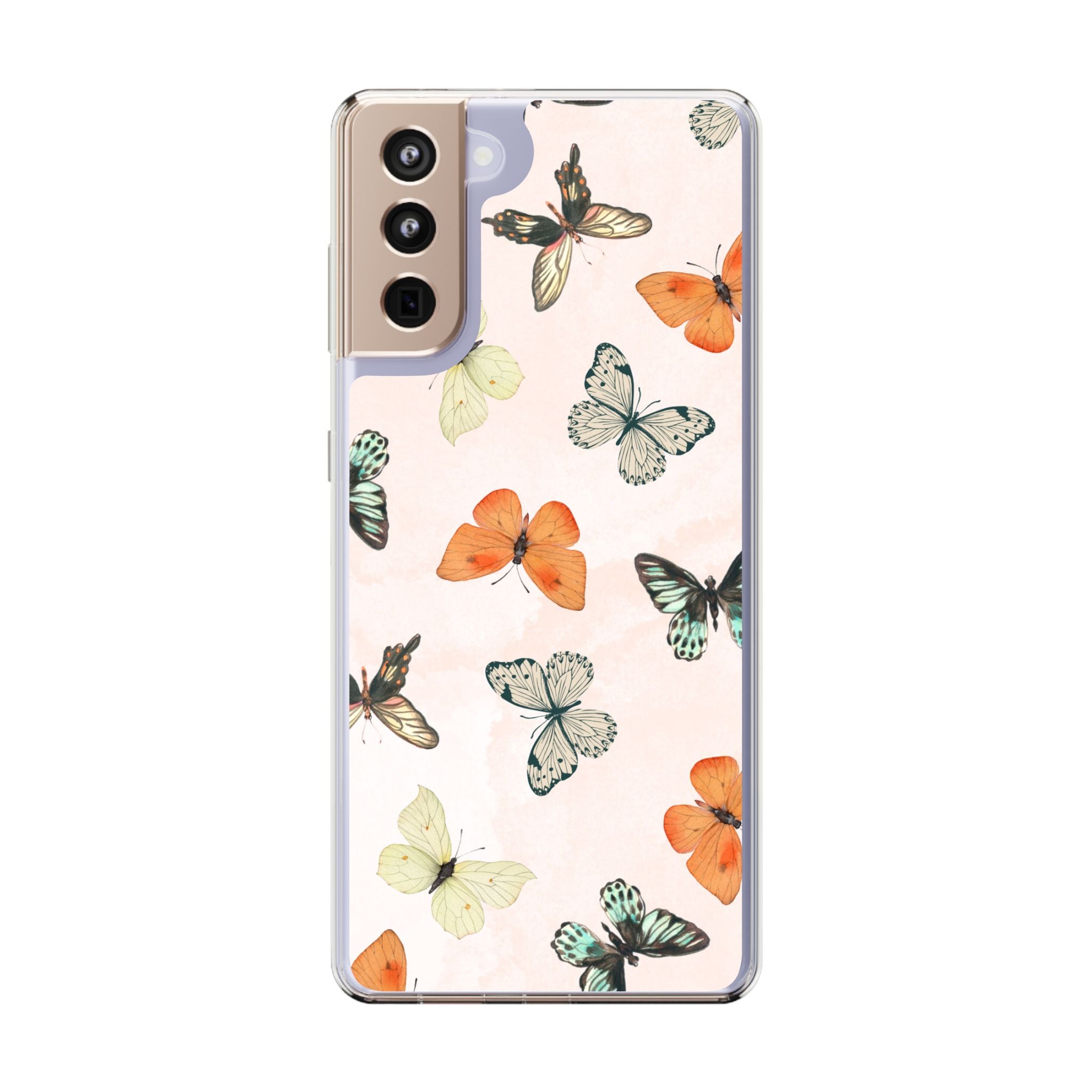 Butterfly Pattern Aesthetic Phone Case – Slim Lightweight Protective Cover, Cute Colorful Design for Women & Girls