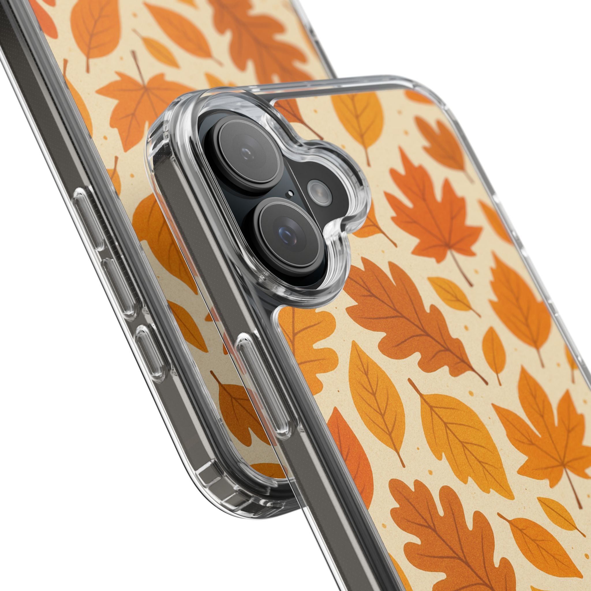 Autumn-Inspired Clear Phone Case | Fall Leaves Design | iPhone, Samsung, Seasonal Gift, Nature Lovers, Phone Accessory