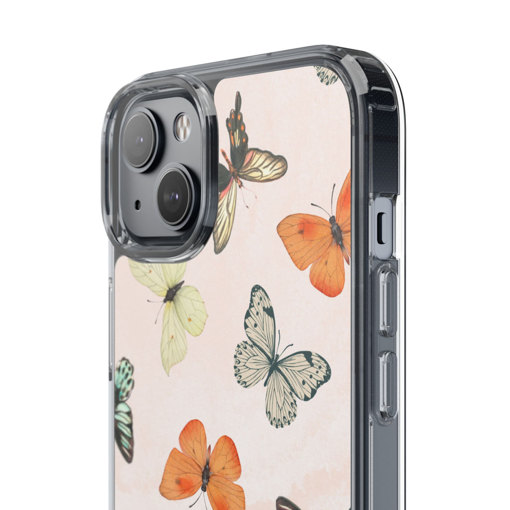 Butterfly Pattern Aesthetic Phone Case – Slim Lightweight Protective Cover, Cute Colorful Design for Women & Girls