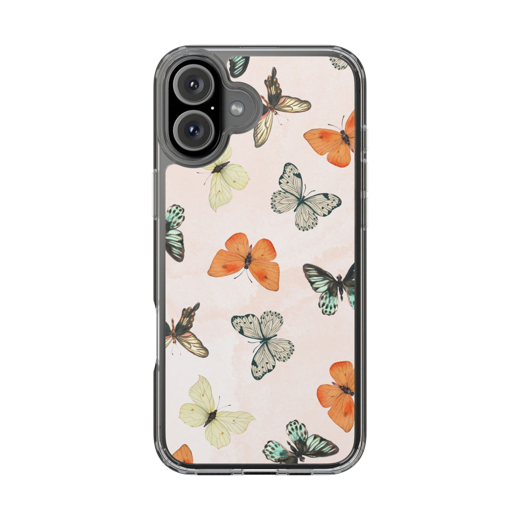 Butterfly Pattern Aesthetic Phone Case – Slim Lightweight Protective Cover, Cute Colorful Design for Women & Girls