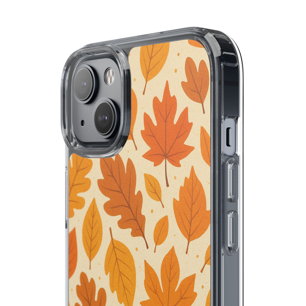Autumn-Inspired Clear Phone Case | Fall Leaves Design | iPhone, Samsung, Seasonal Gift, Nature Lovers, Phone Accessory
