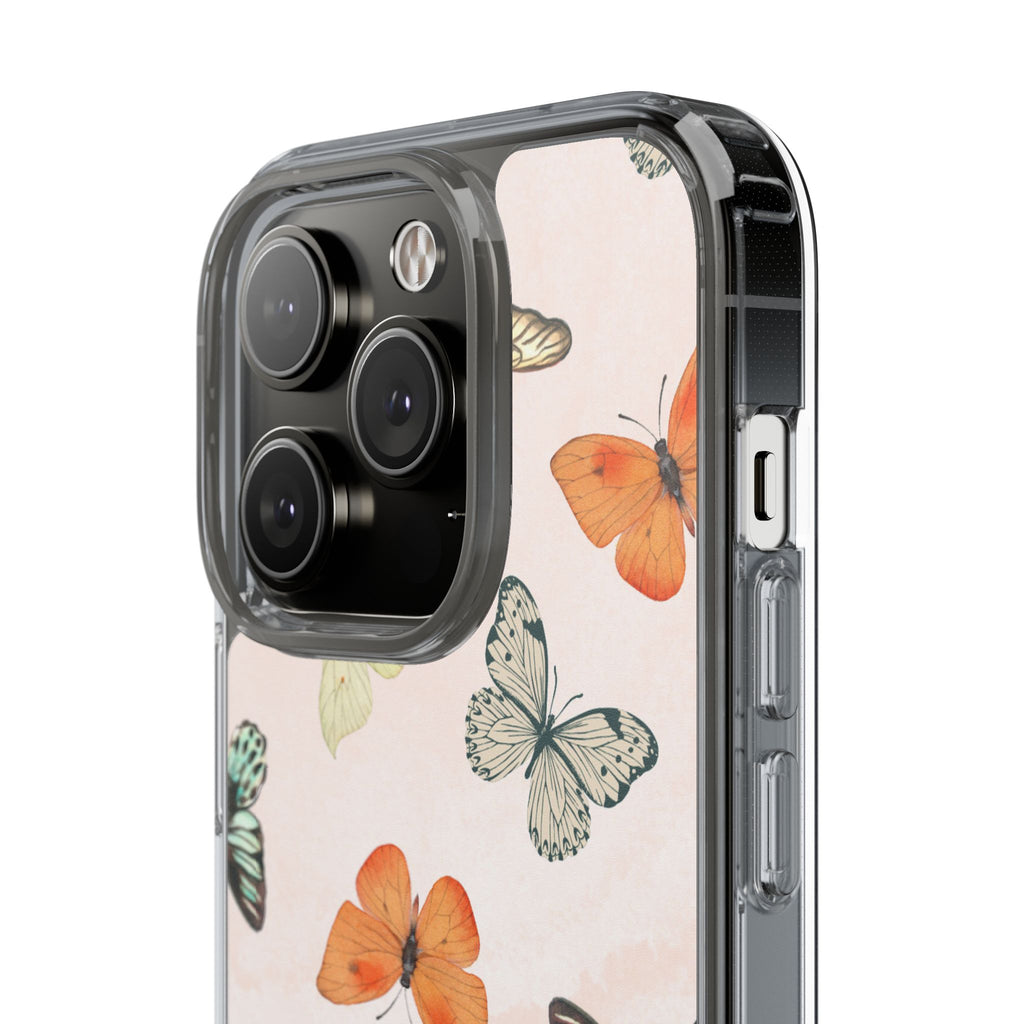 Butterfly Pattern Aesthetic Phone Case – Slim Lightweight Protective Cover, Cute Colorful Design for Women & Girls