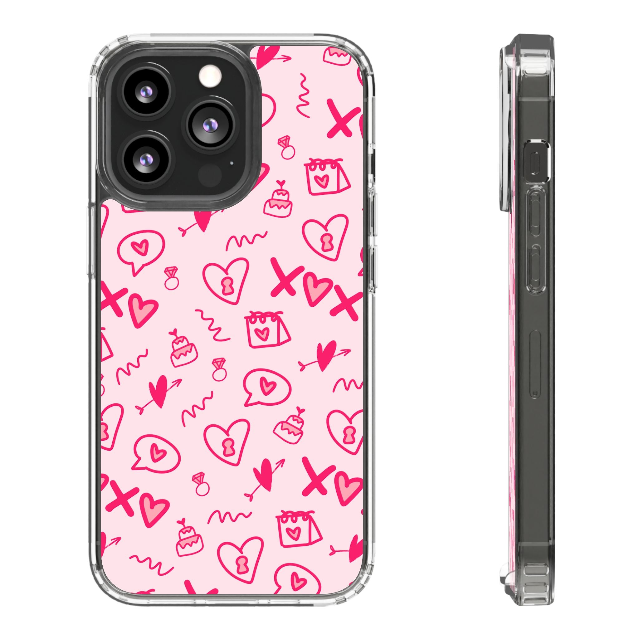 Pretty Pink Aesthetic Phone Case – Cute Protective Cover, Kawaii Shockproof Design for iPhone & Samsung