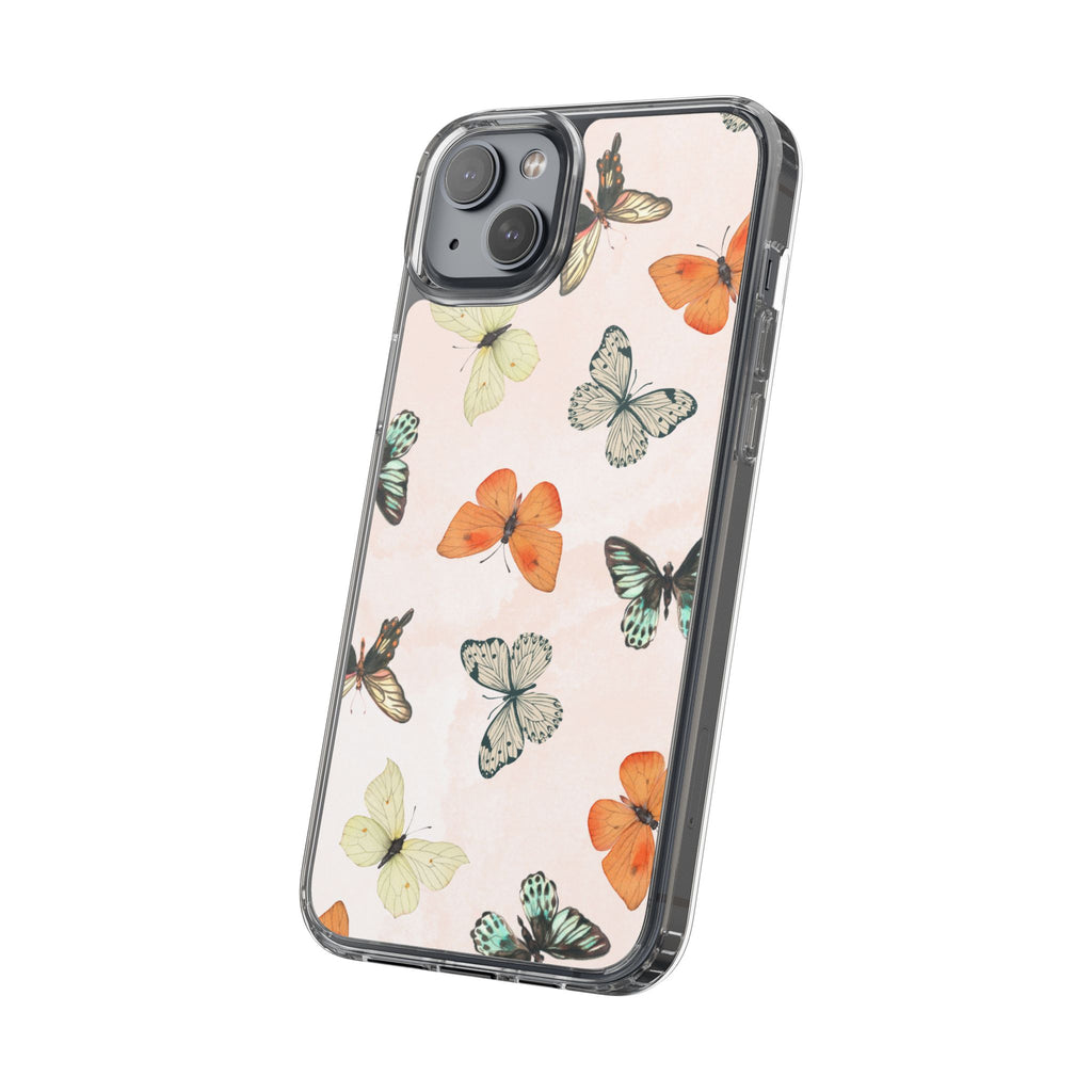 Butterfly Pattern Aesthetic Phone Case – Slim Lightweight Protective Cover, Cute Colorful Design for Women & Girls