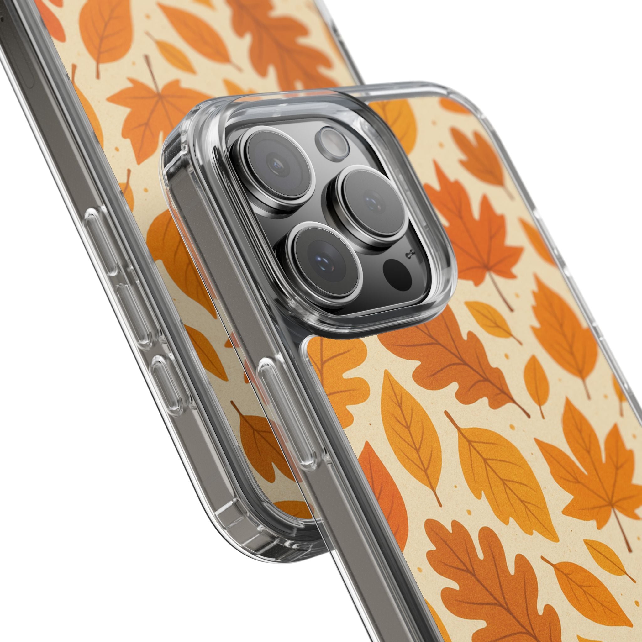Autumn-Inspired Clear Phone Case | Fall Leaves Design | iPhone, Samsung, Seasonal Gift, Nature Lovers, Phone Accessory