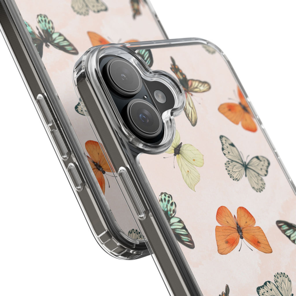 Butterfly Pattern Aesthetic Phone Case – Slim Lightweight Protective Cover, Cute Colorful Design for Women & Girls