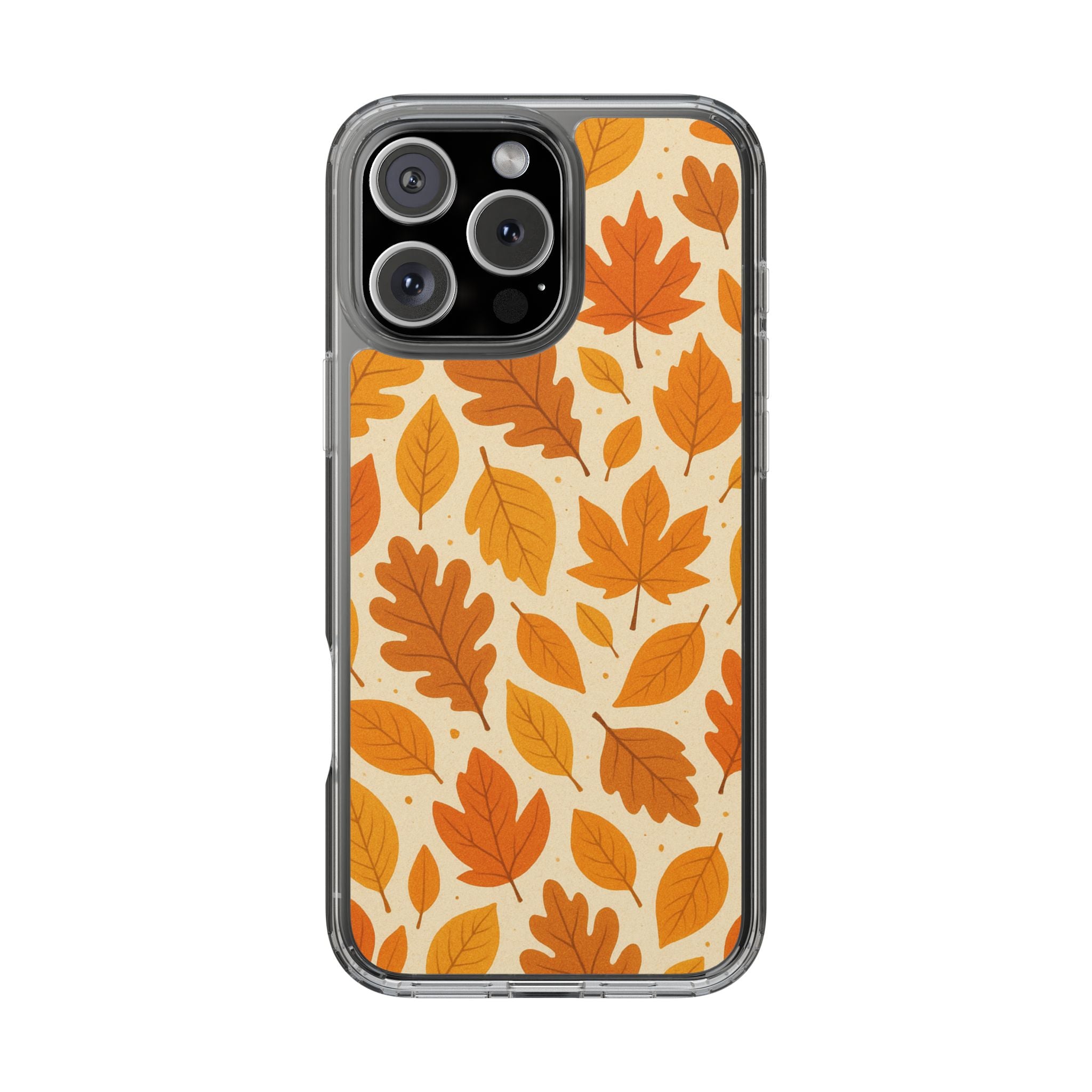 Autumn-Inspired Clear Phone Case | Fall Leaves Design | iPhone, Samsung, Seasonal Gift, Nature Lovers, Phone Accessory