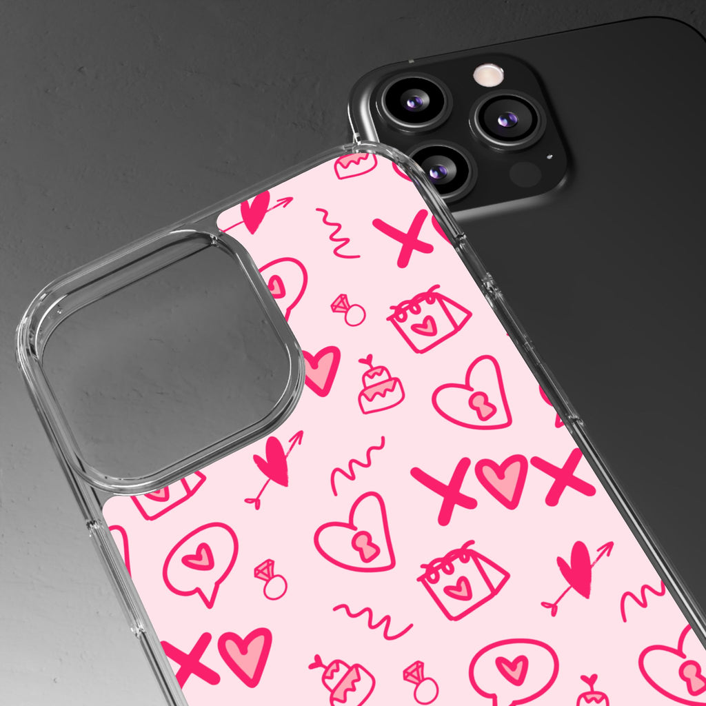 Pretty Pink Aesthetic Phone Case – Cute Protective Cover, Kawaii Shockproof Design for iPhone & Samsung