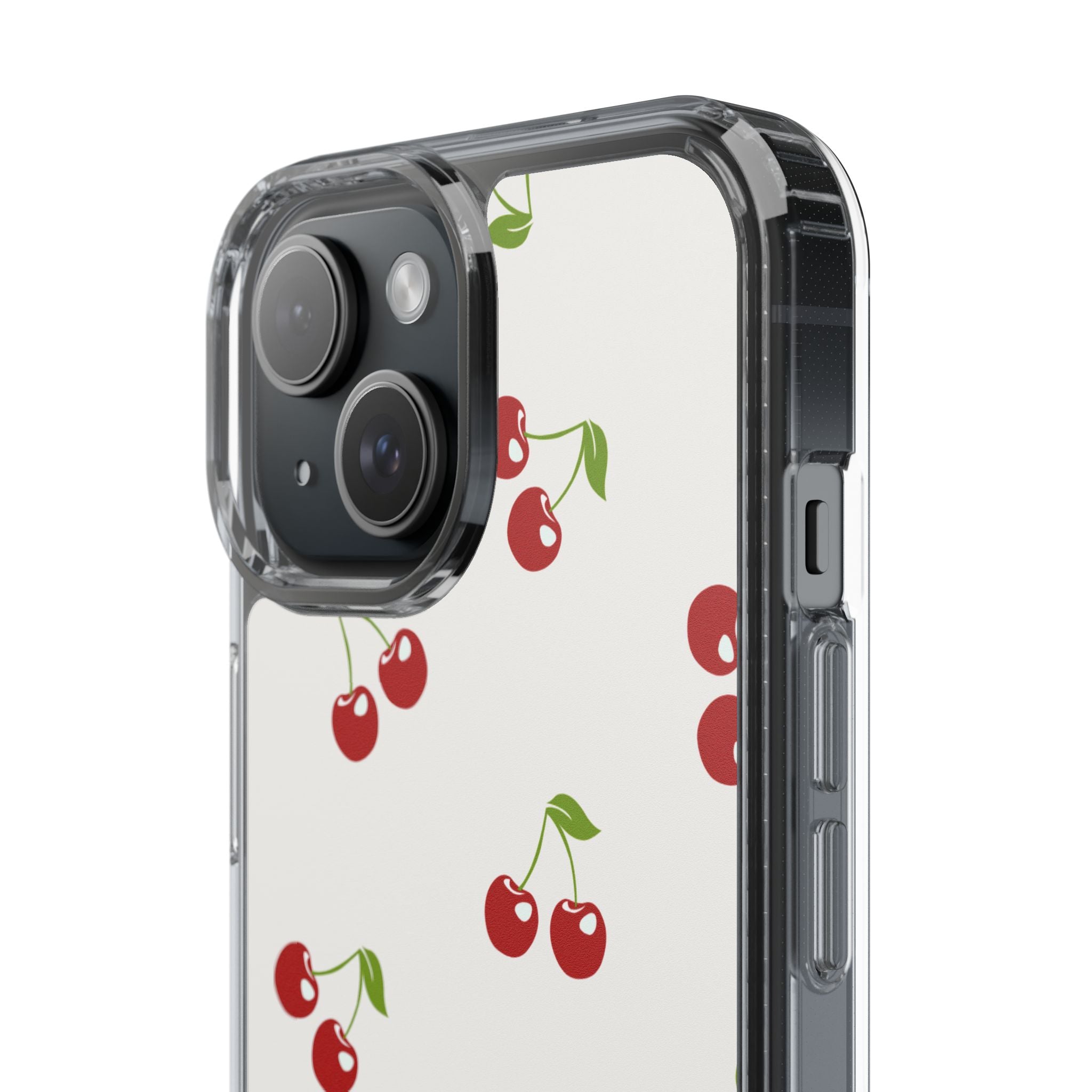 Cute Cherry Pattern Phone Case – Kawaii Red Fruit Design, Slim Protective Cover for iPhone & Samsung
