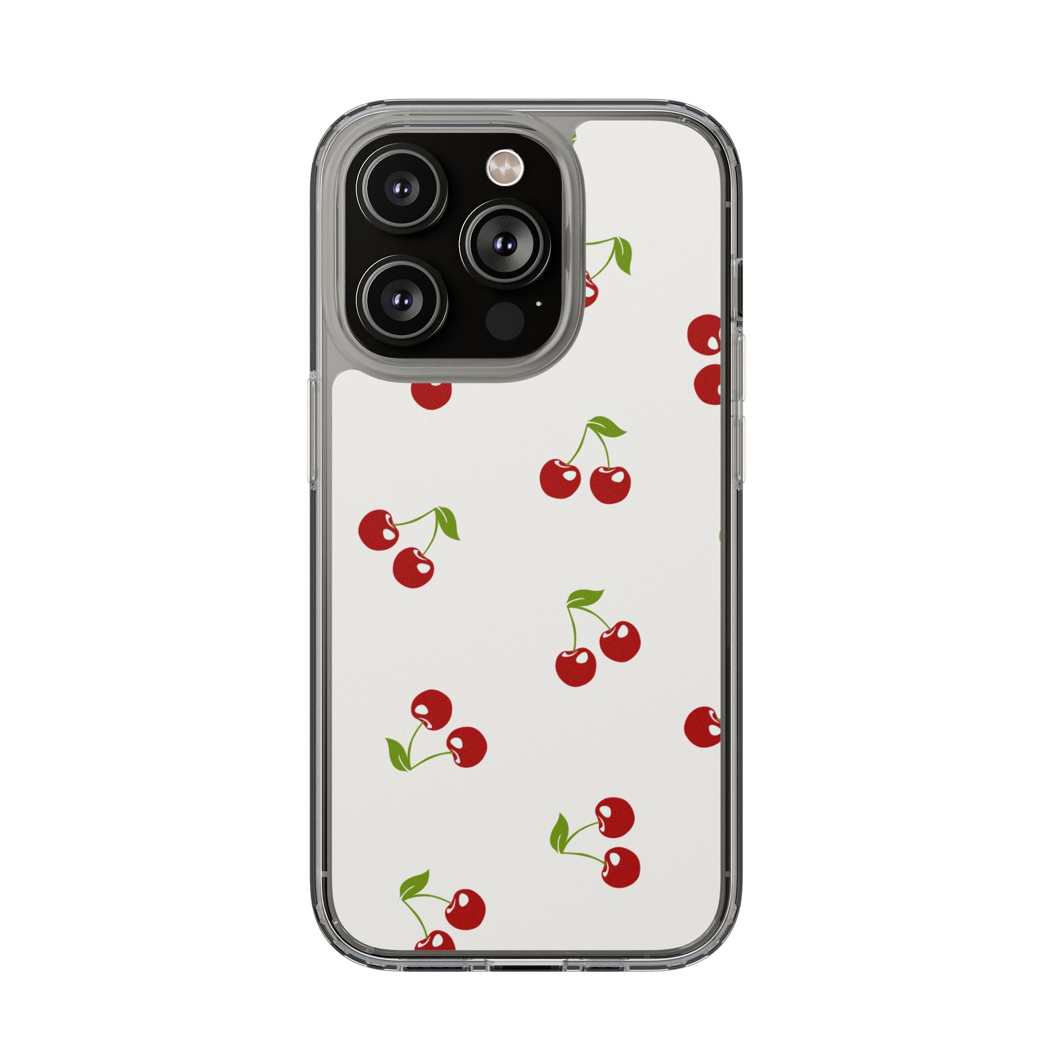 Cute Cherry Pattern Phone Case – Kawaii Red Fruit Design, Slim Protective Cover for iPhone & Samsung