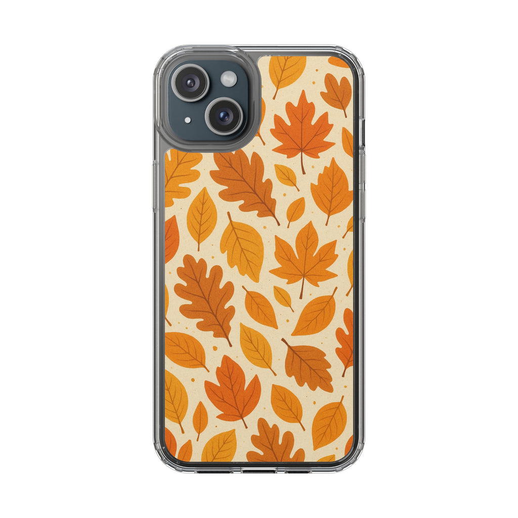 Autumn-Inspired Clear Phone Case | Fall Leaves Design | iPhone, Samsung, Seasonal Gift, Nature Lovers, Phone Accessory