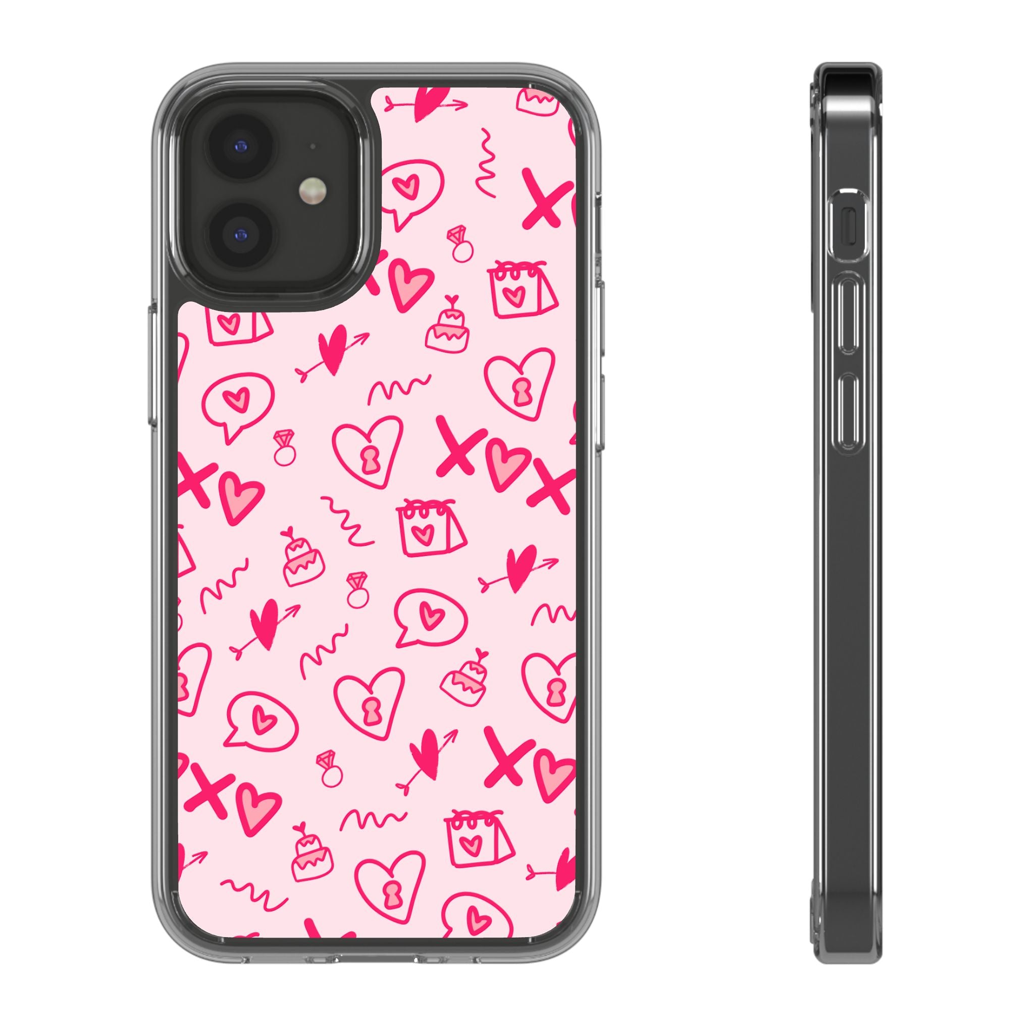 Pretty Pink Aesthetic Phone Case – Cute Protective Cover, Kawaii Shockproof Design for iPhone & Samsung