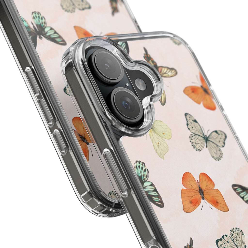 Butterfly Pattern Aesthetic Phone Case – Slim Lightweight Protective Cover, Cute Colorful Design for Women & Girls