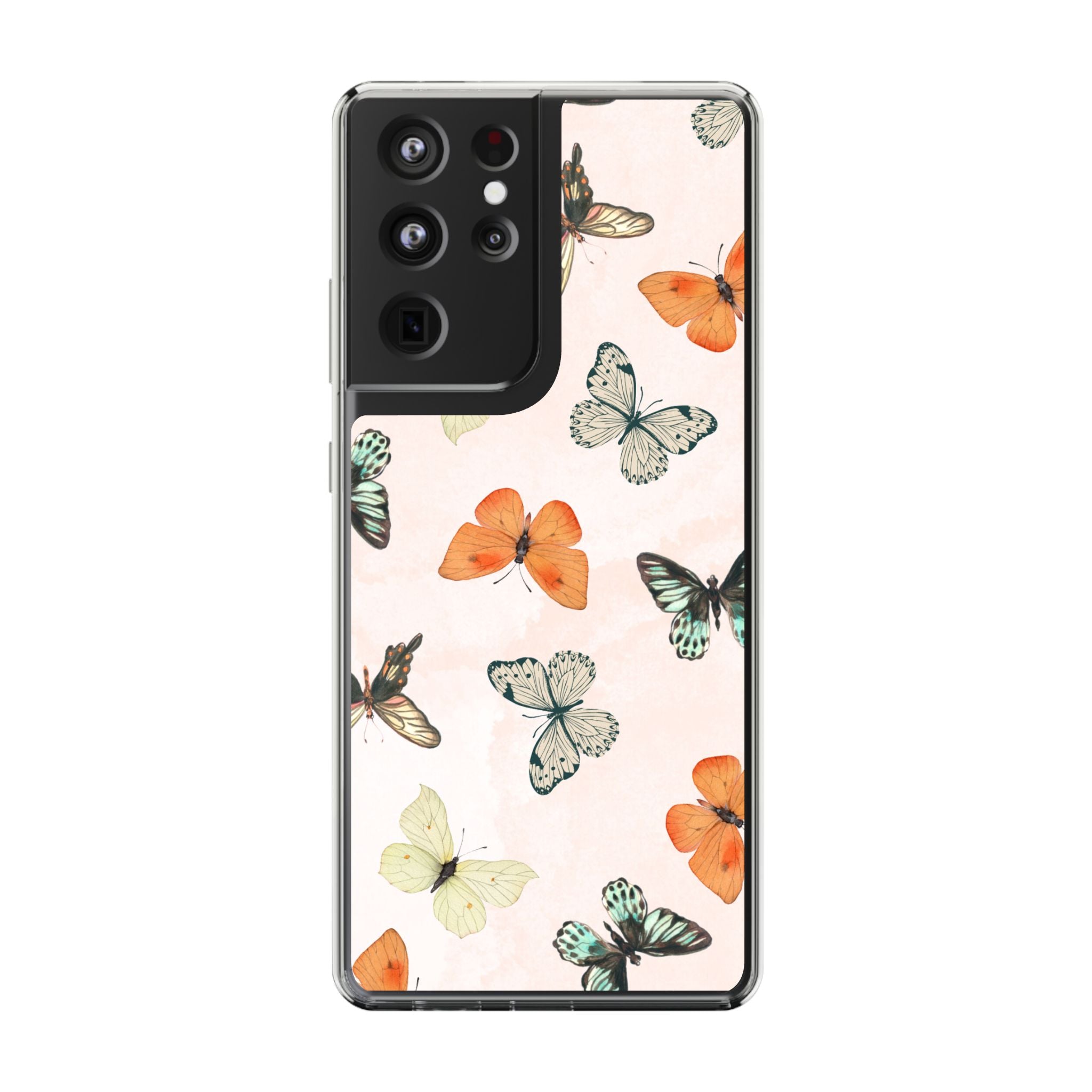 Butterfly Pattern Aesthetic Phone Case – Slim Lightweight Protective Cover, Cute Colorful Design for Women & Girls