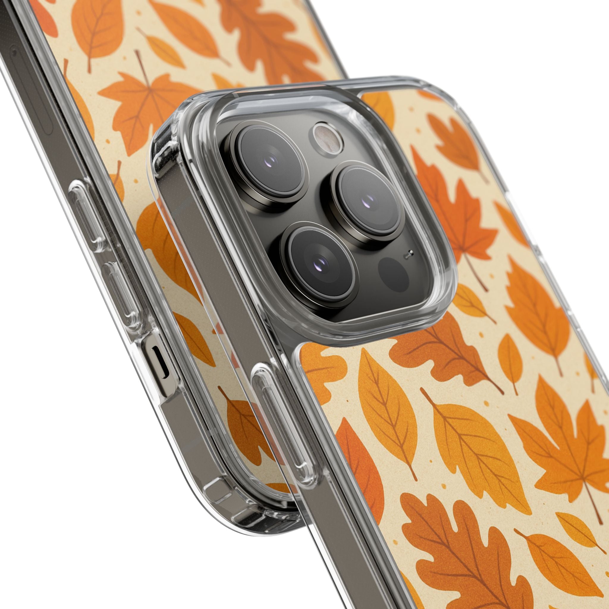 Autumn-Inspired Clear Phone Case | Fall Leaves Design | iPhone, Samsung, Seasonal Gift, Nature Lovers, Phone Accessory