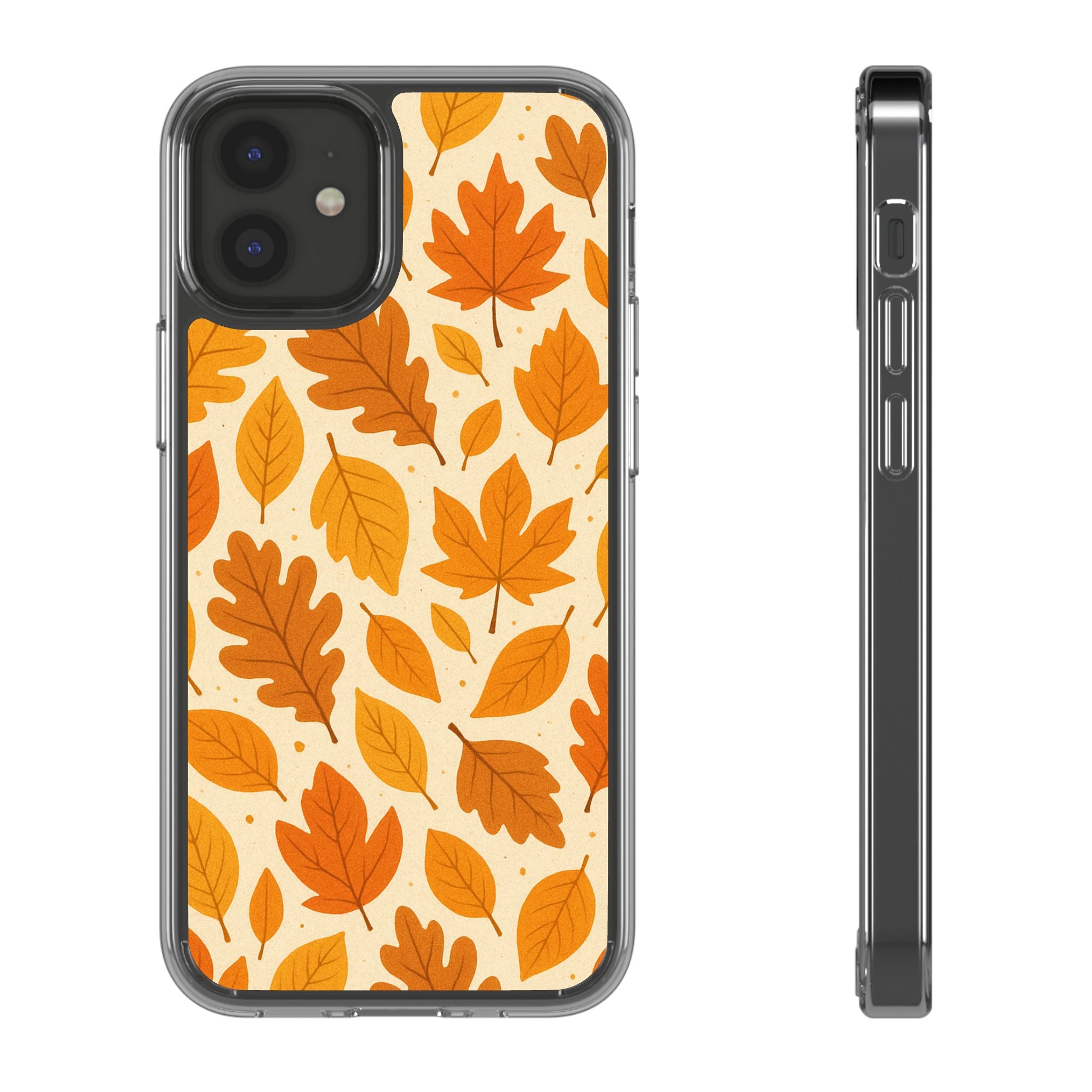 Autumn-Inspired Clear Phone Case | Fall Leaves Design | iPhone, Samsung, Seasonal Gift, Nature Lovers, Phone Accessory
