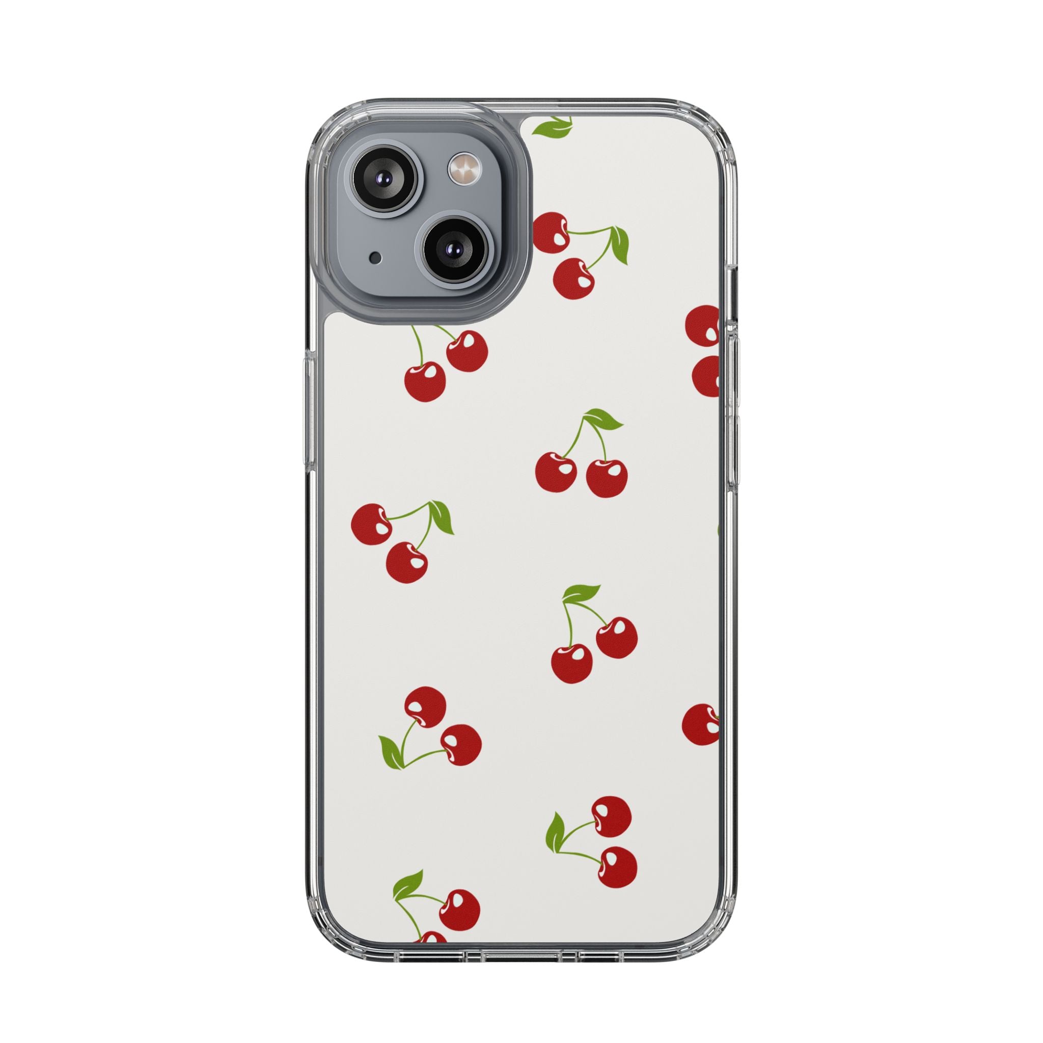Cute Cherry Pattern Phone Case – Kawaii Red Fruit Design, Slim Protective Cover for iPhone & Samsung