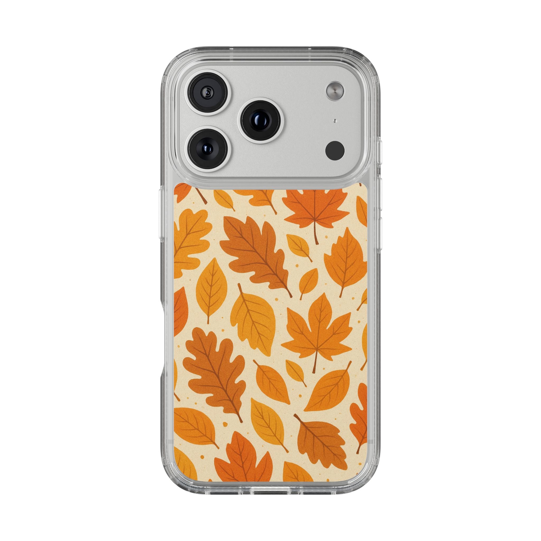 Autumn-Inspired Clear Phone Case | Fall Leaves Design | iPhone, Samsung, Seasonal Gift, Nature Lovers, Phone Accessory