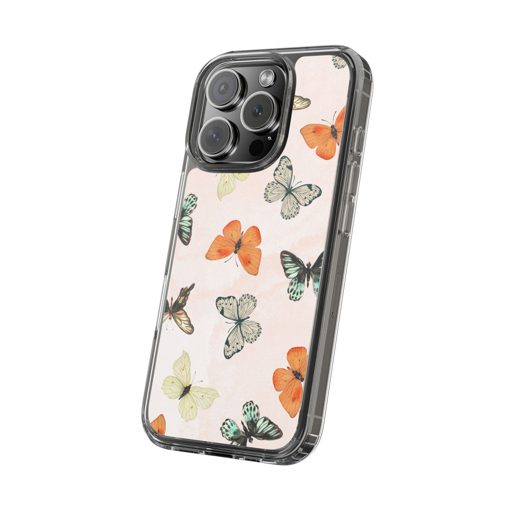 Butterfly Pattern Aesthetic Phone Case – Slim Lightweight Protective Cover, Cute Colorful Design for Women & Girls