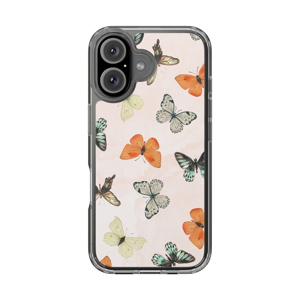Butterfly Pattern Aesthetic Phone Case – Slim Lightweight Protective Cover, Cute Colorful Design for Women & Girls