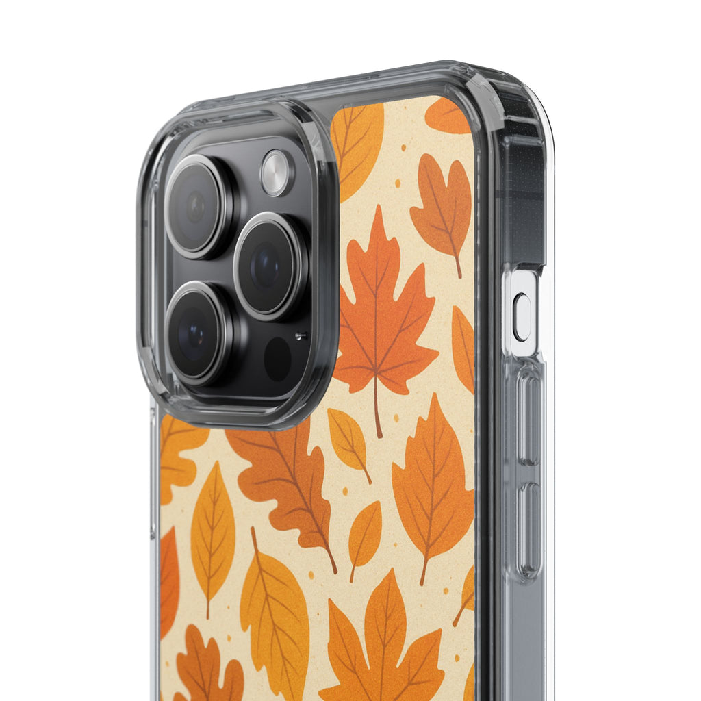 Autumn-Inspired Clear Phone Case | Fall Leaves Design | iPhone, Samsung, Seasonal Gift, Nature Lovers, Phone Accessory