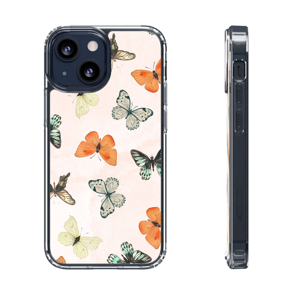 Butterfly Pattern Aesthetic Phone Case – Slim Lightweight Protective Cover, Cute Colorful Design for Women & Girls