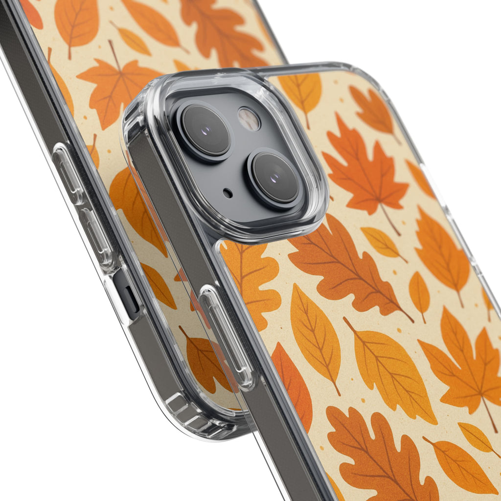 Autumn-Inspired Clear Phone Case | Fall Leaves Design | iPhone, Samsung, Seasonal Gift, Nature Lovers, Phone Accessory