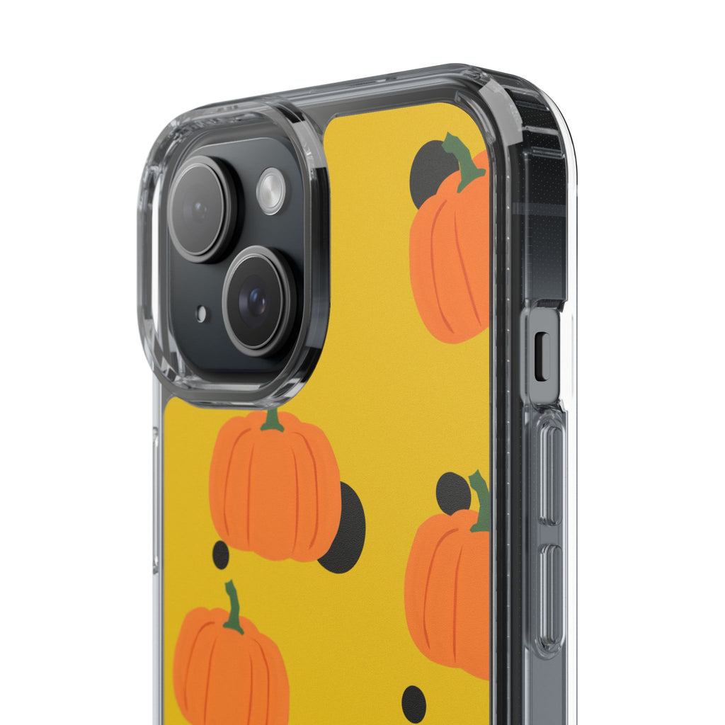 Pumpkin Clear Phone Case for Fall, Cute Pumpkin Phone Cover, Autumn Vibe Clear Case, Halloween Gift, Seasonal Accessories