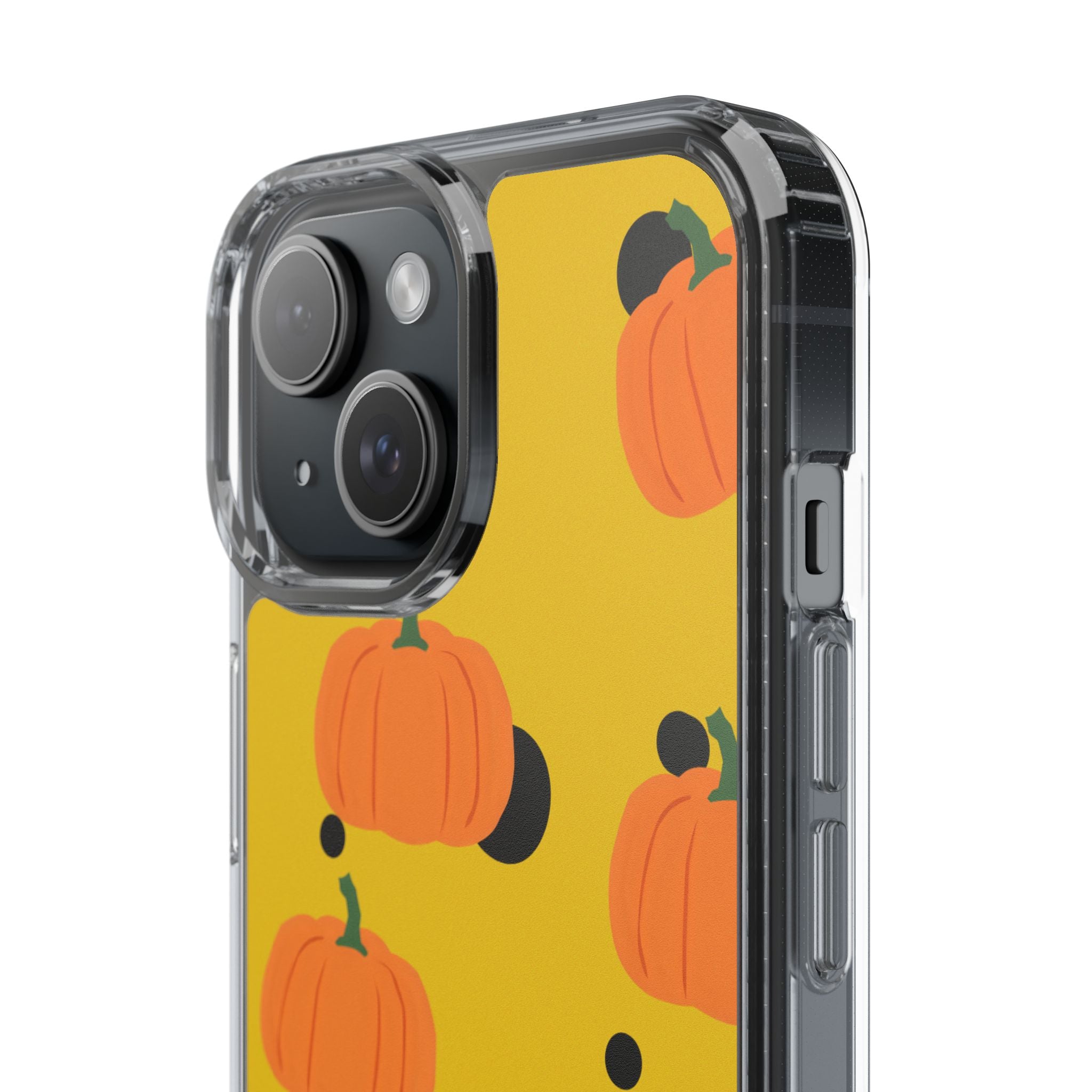 Pumpkin Clear Phone Case for Fall, Cute Pumpkin Phone Cover, Autumn Vibe Clear Case, Halloween Gift, Seasonal Accessories
