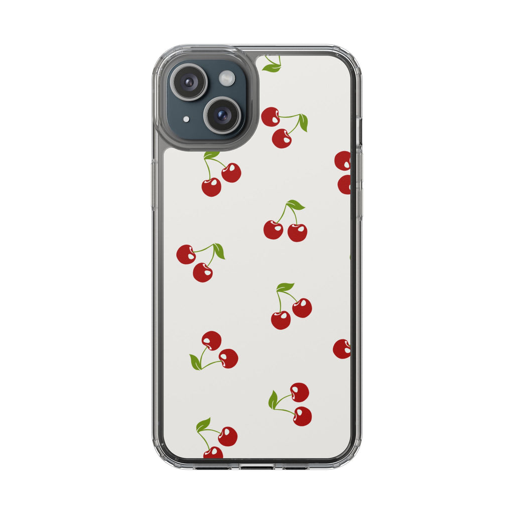 Cute Cherry Pattern Phone Case – Kawaii Red Fruit Design, Slim Protective Cover for iPhone & Samsung