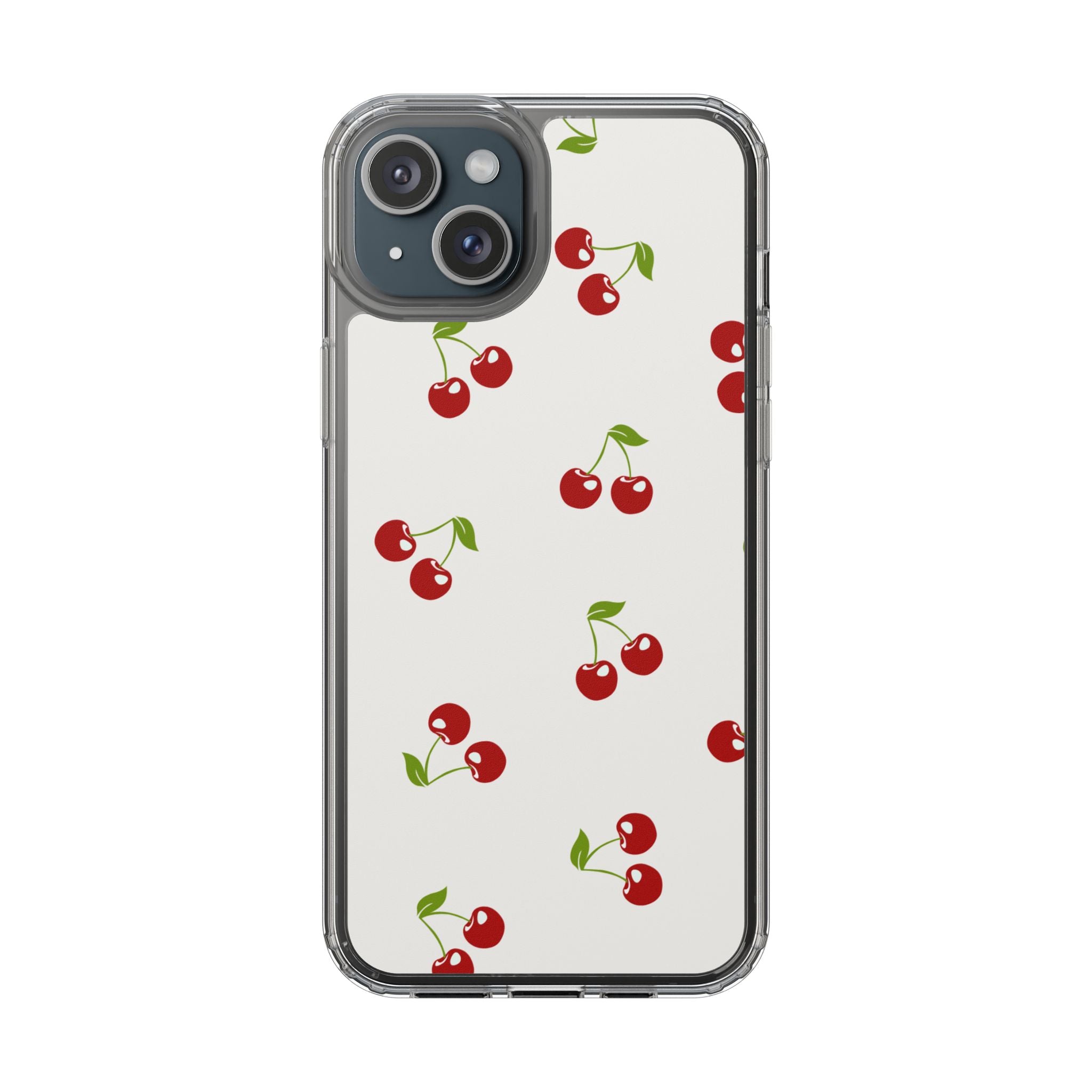 Cute Cherry Pattern Phone Case – Kawaii Red Fruit Design, Slim Protective Cover for iPhone & Samsung