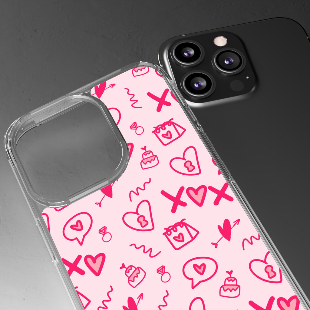 Pretty Pink Aesthetic Phone Case – Cute Protective Cover, Kawaii Shockproof Design for iPhone & Samsung