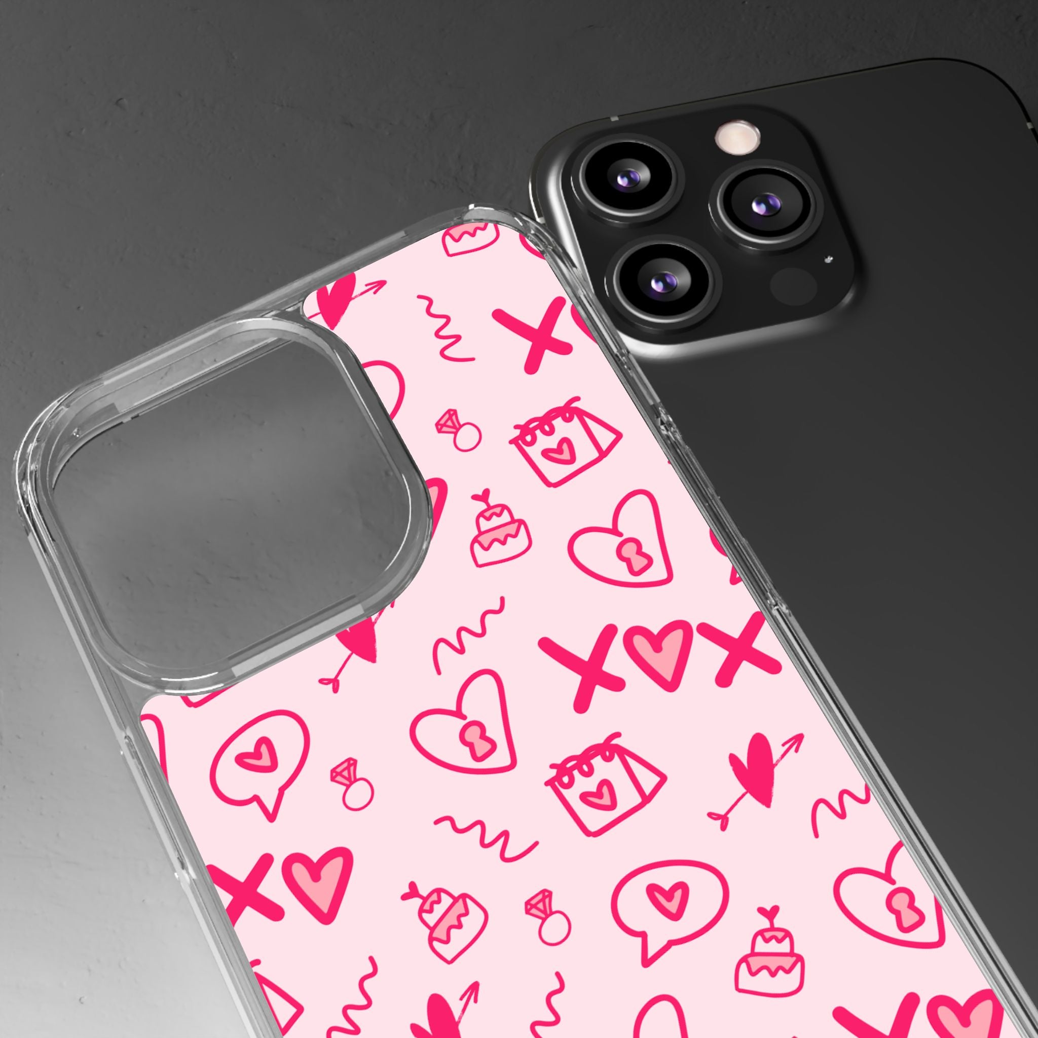 Pretty Pink Aesthetic Phone Case – Cute Protective Cover, Kawaii Shockproof Design for iPhone & Samsung