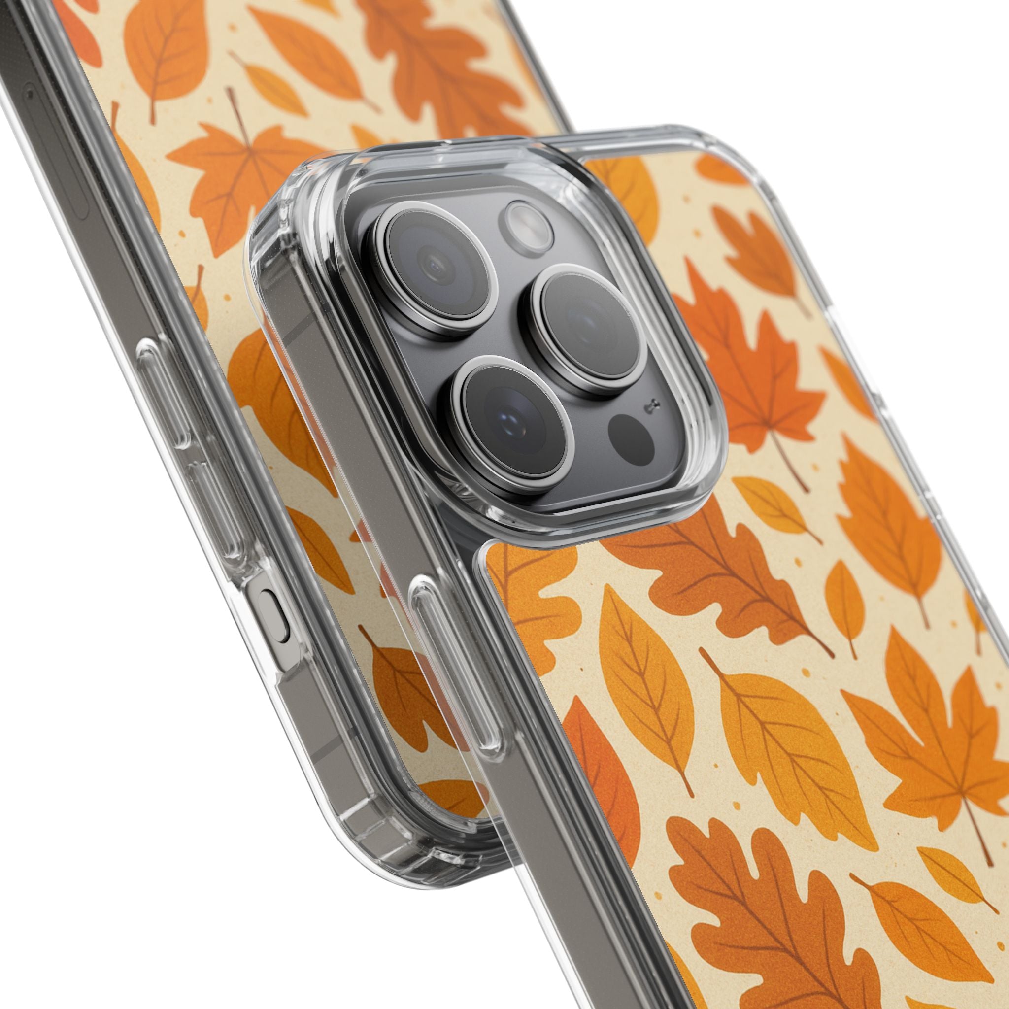 Autumn-Inspired Clear Phone Case | Fall Leaves Design | iPhone, Samsung, Seasonal Gift, Nature Lovers, Phone Accessory