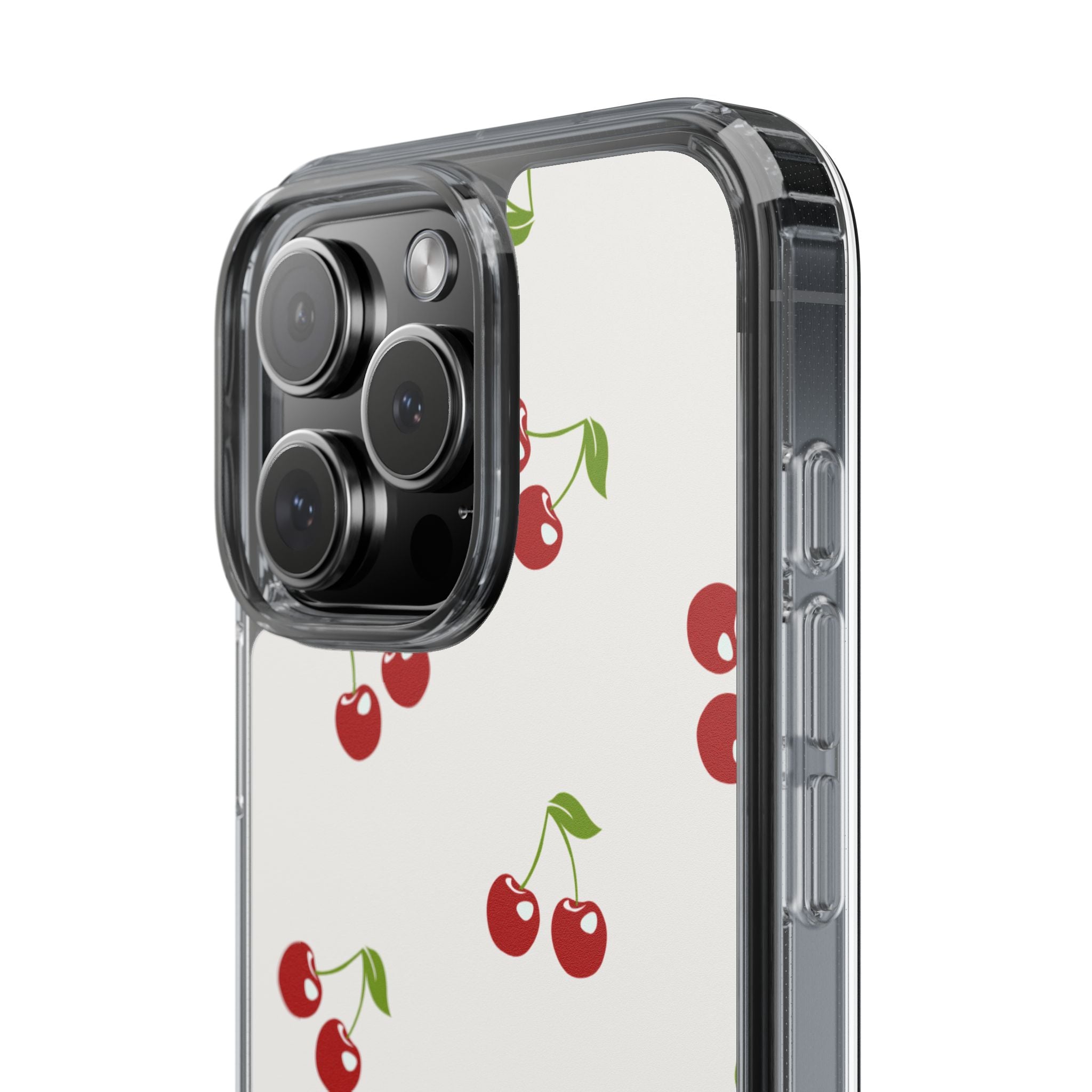 Cute Cherry Pattern Phone Case – Kawaii Red Fruit Design, Slim Protective Cover for iPhone & Samsung