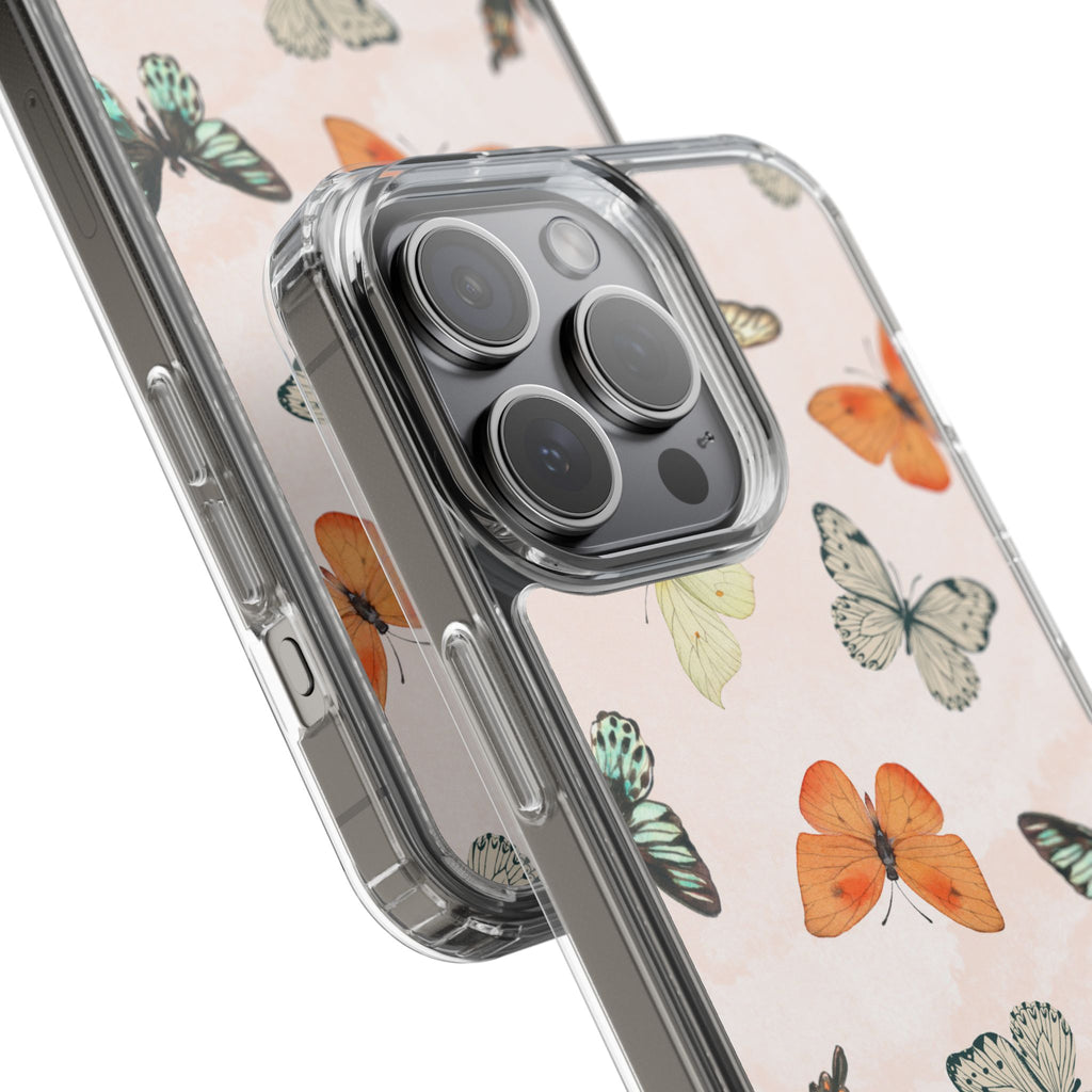 Butterfly Pattern Aesthetic Phone Case – Slim Lightweight Protective Cover, Cute Colorful Design for Women & Girls